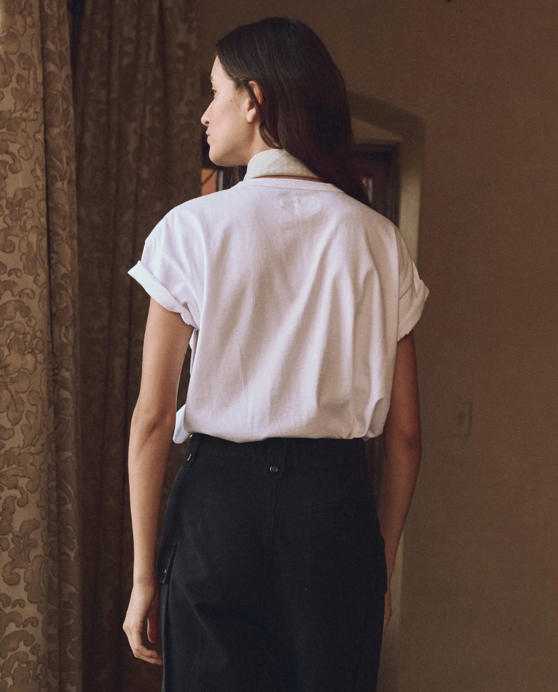 The Boxy Crew. Graphic -- True White with Bucking Bronco Graphic sold by THE GREAT. product image thumbnail 2