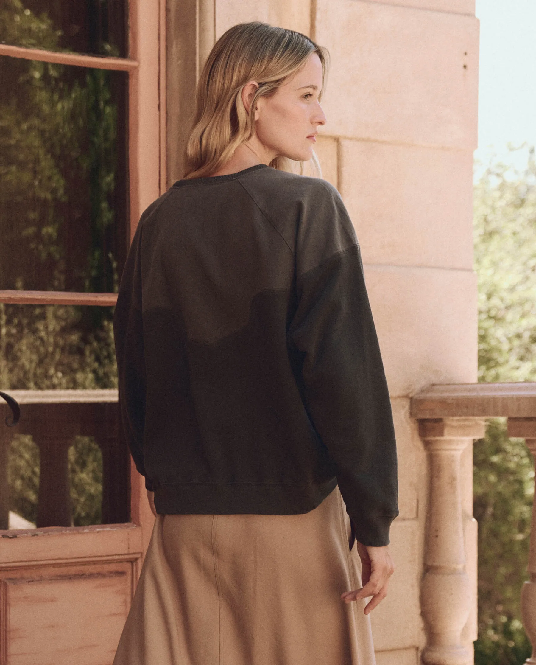 The Western Slouch Sweatshirt. -- Washed Black sold by THE GREAT. product image thumbnail 2