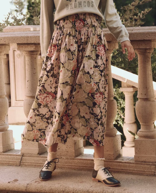 The Canary Skirt. -- Vintage Rose Print sold by THE GREAT.