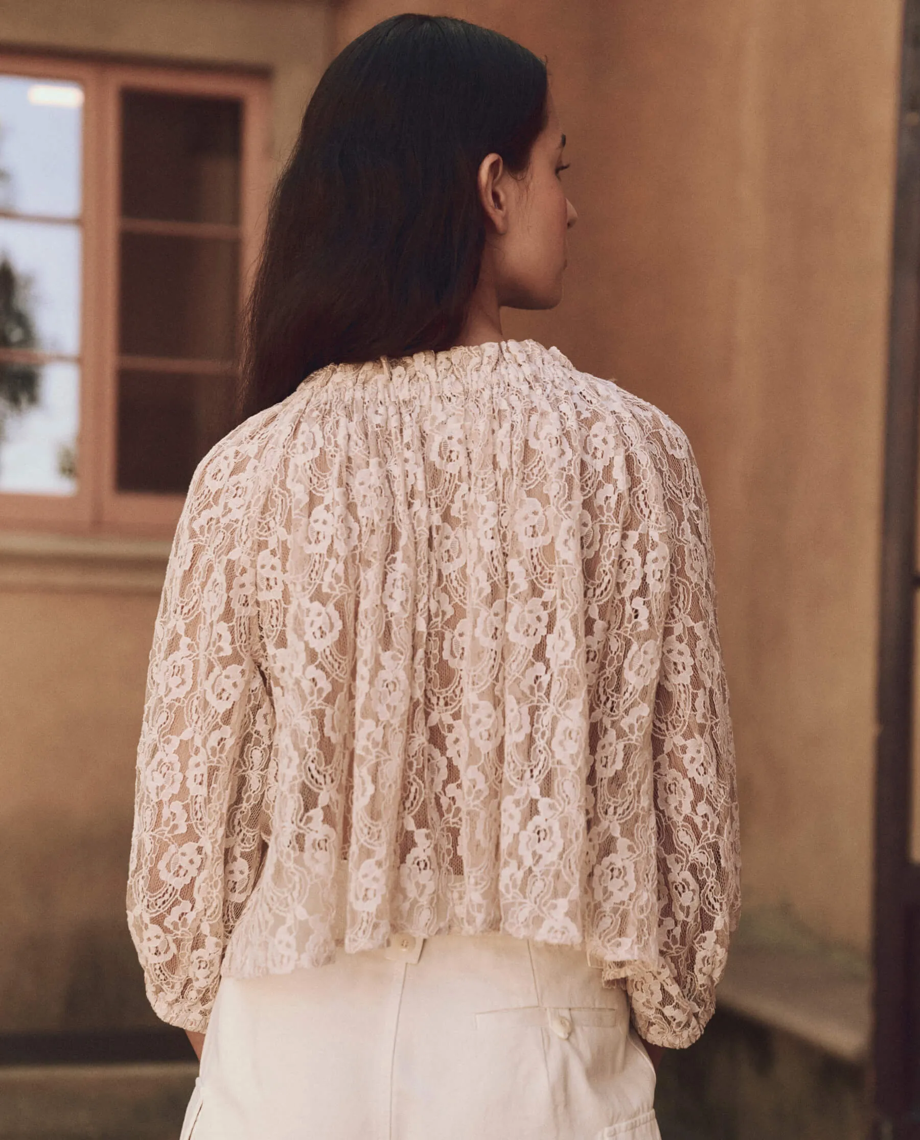 The Prim Top. -- Vintage Blush sold by THE GREAT. product image thumbnail 2