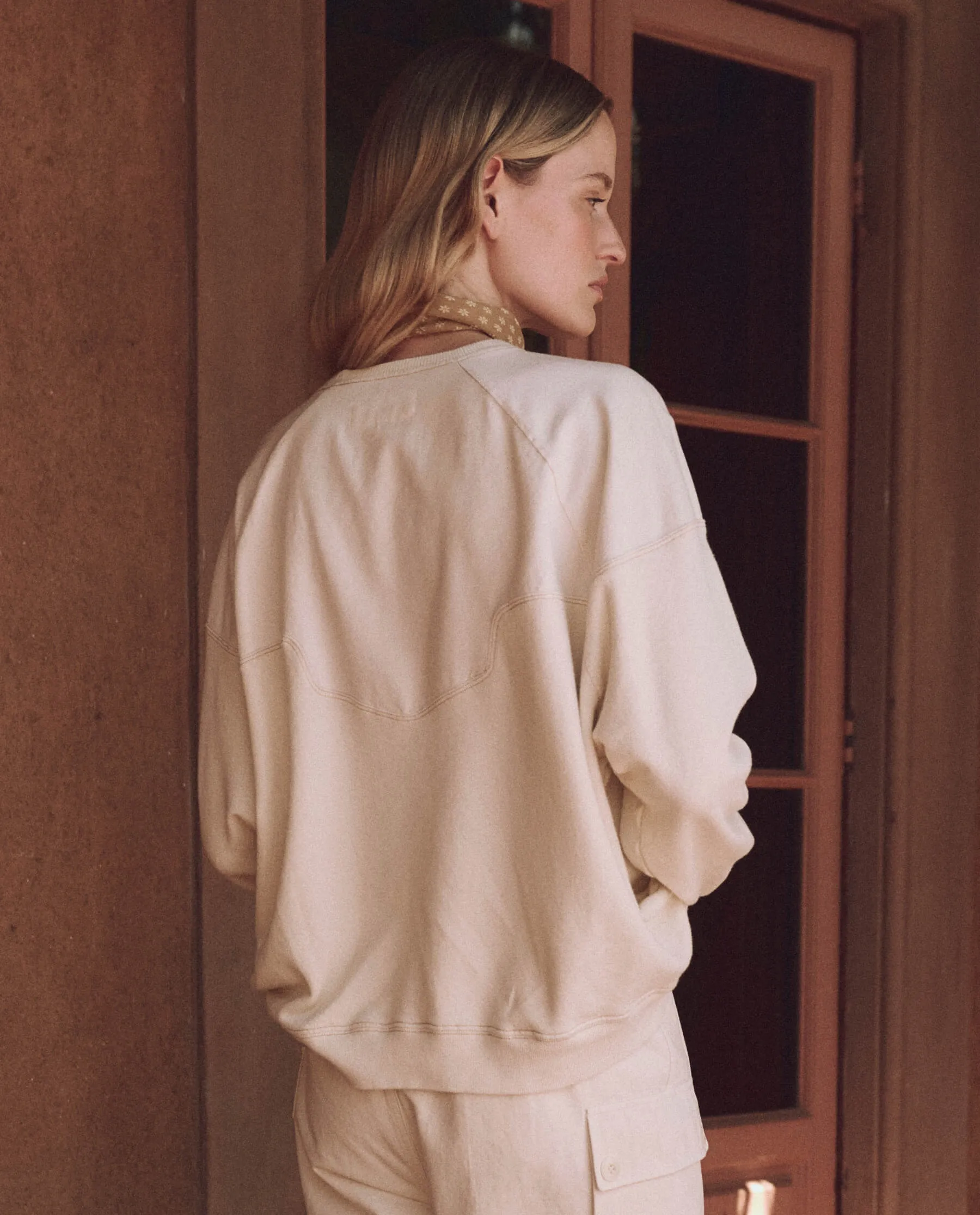 The Western Slouch Sweatshirt. -- Washed White sold by THE GREAT. product image thumbnail 2