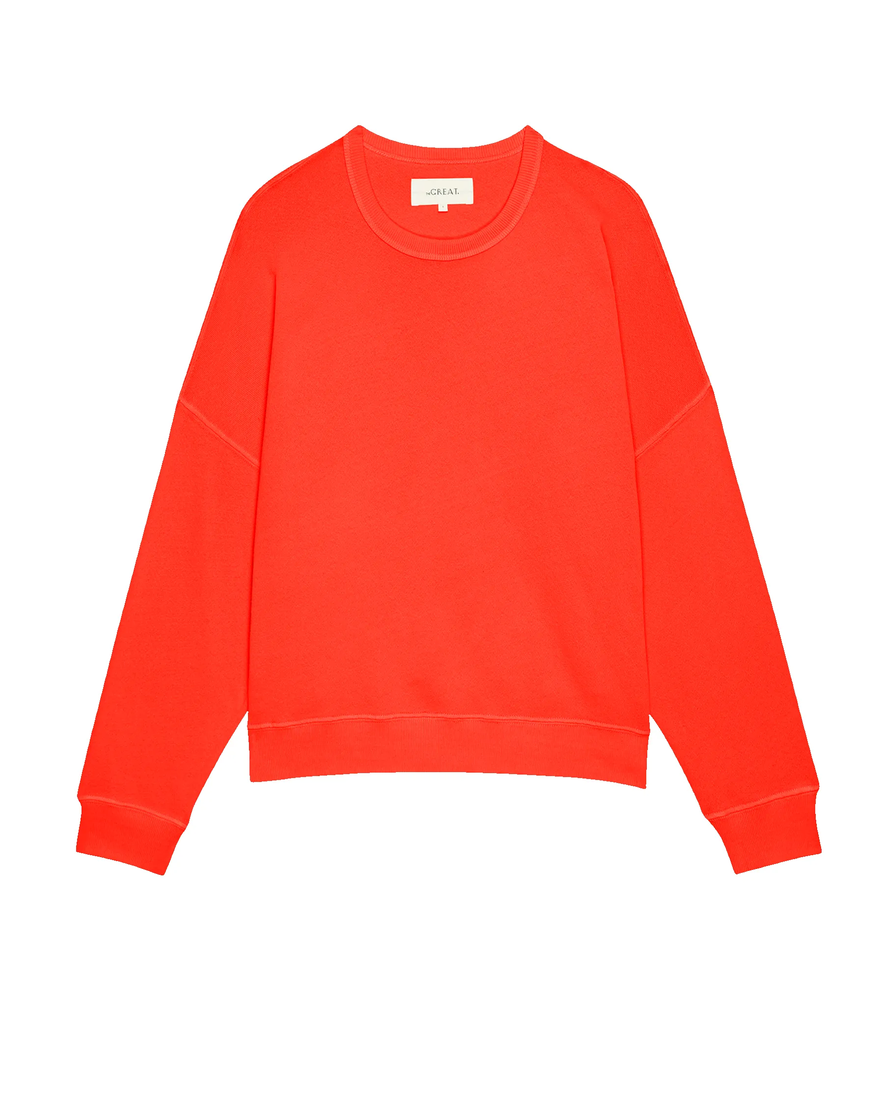 The Teammate Sweatshirt. Solid -- Tart sold by THE GREAT. product image thumbnail 5