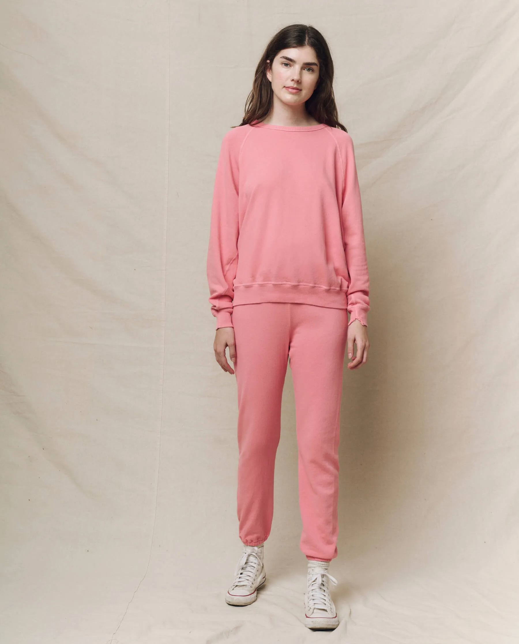 The College Sweatshirt. Solid -- Confetti sold by THE GREAT. product image thumbnail 4