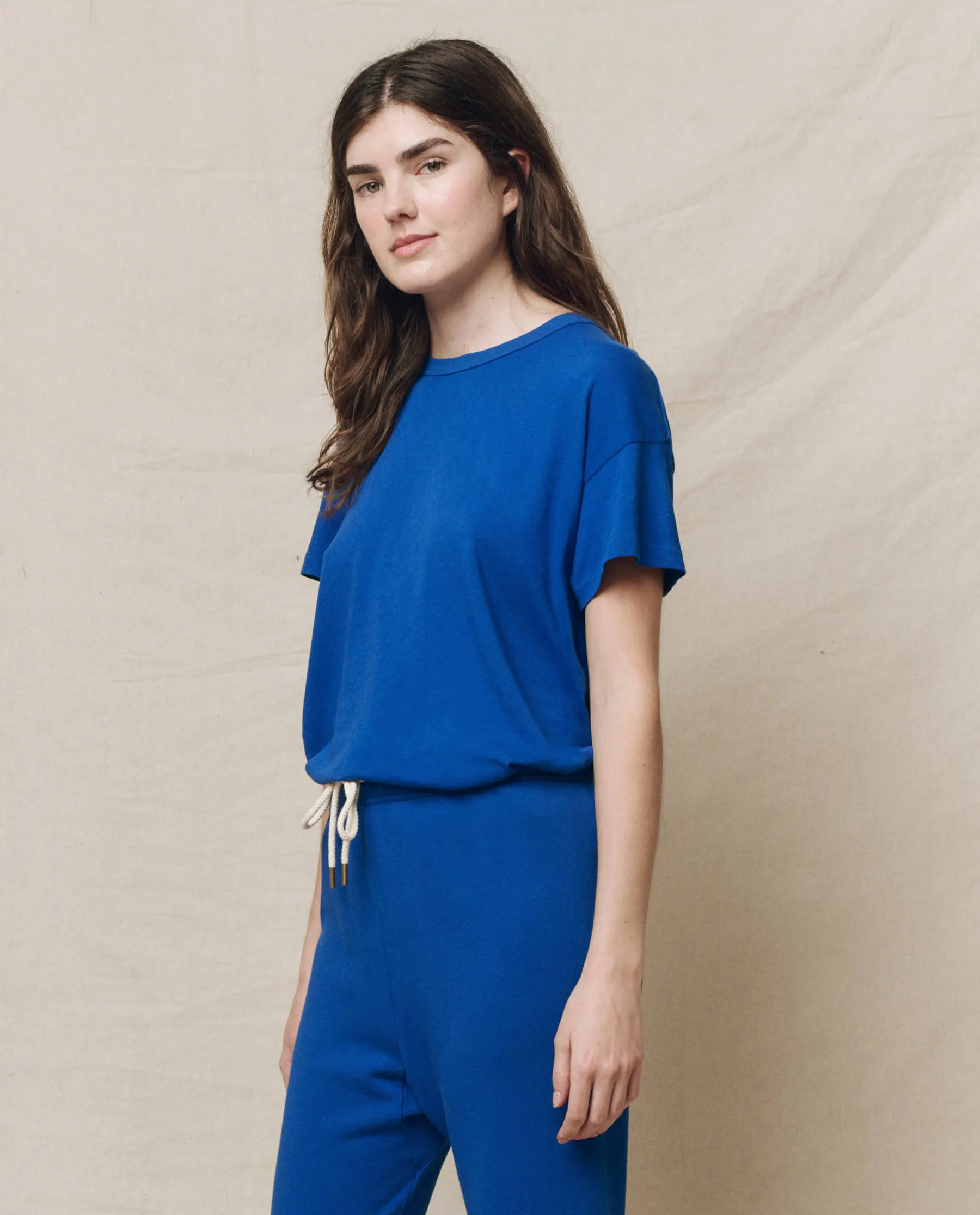 The Boxy Crew. Solid -- Bright Cobalt sold by THE GREAT. product image thumbnail 3