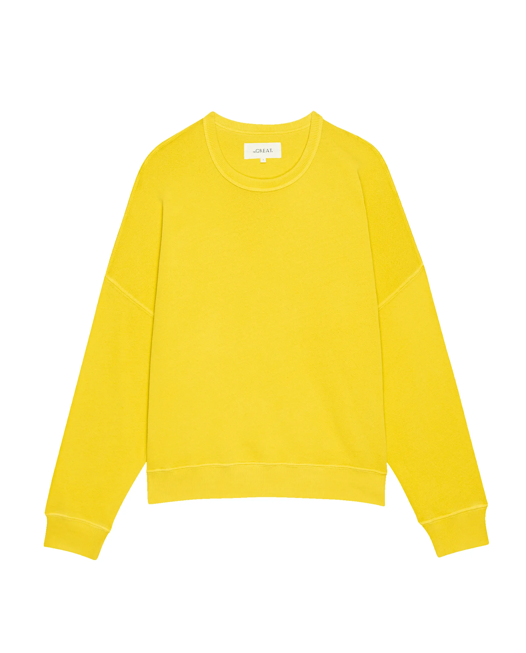 The Teammate Sweatshirt. Solid -- Daffodil sold by THE GREAT. product image thumbnail 5