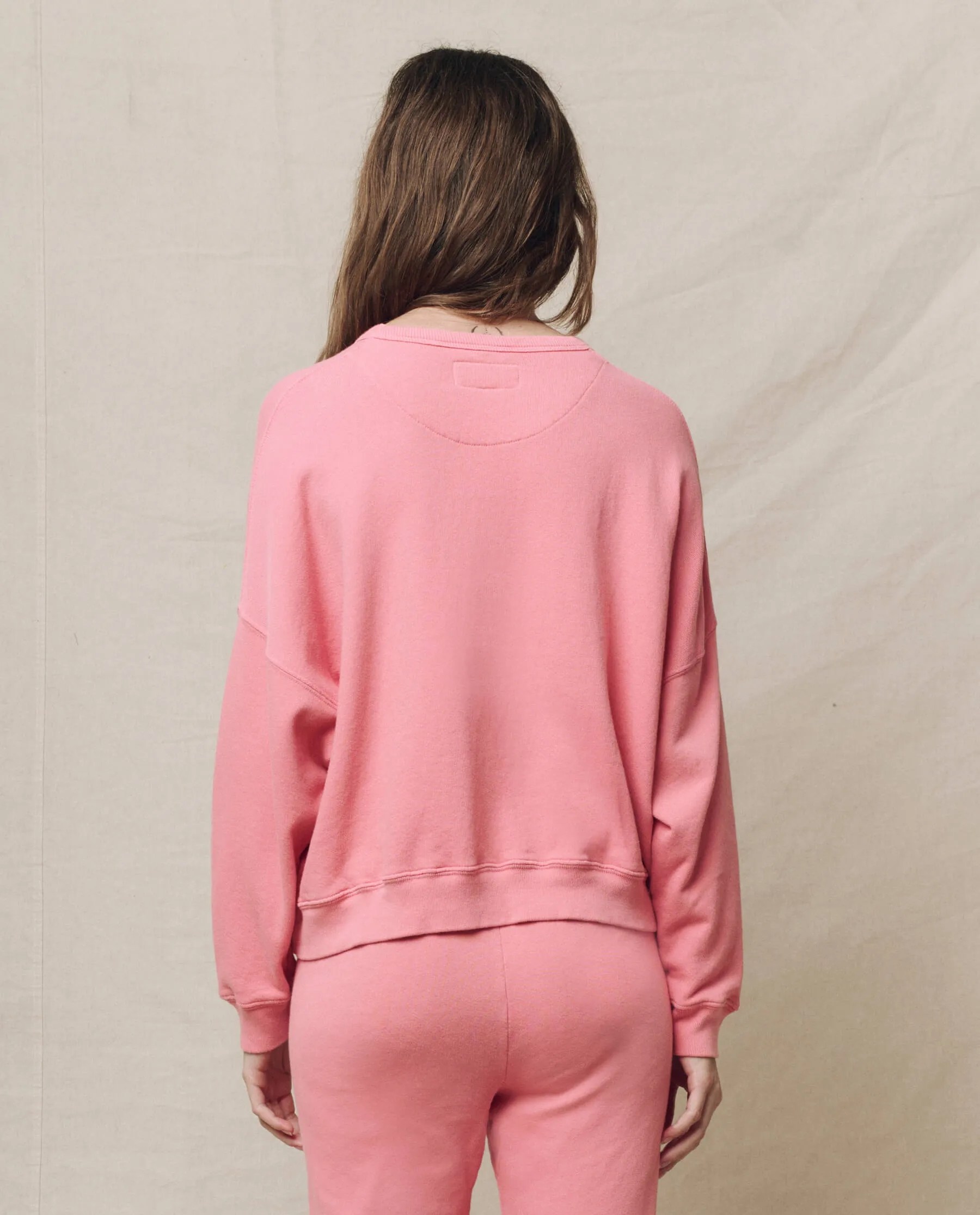 The Teammate Sweatshirt. Solid -- Confetti sold by THE GREAT. product image thumbnail 2