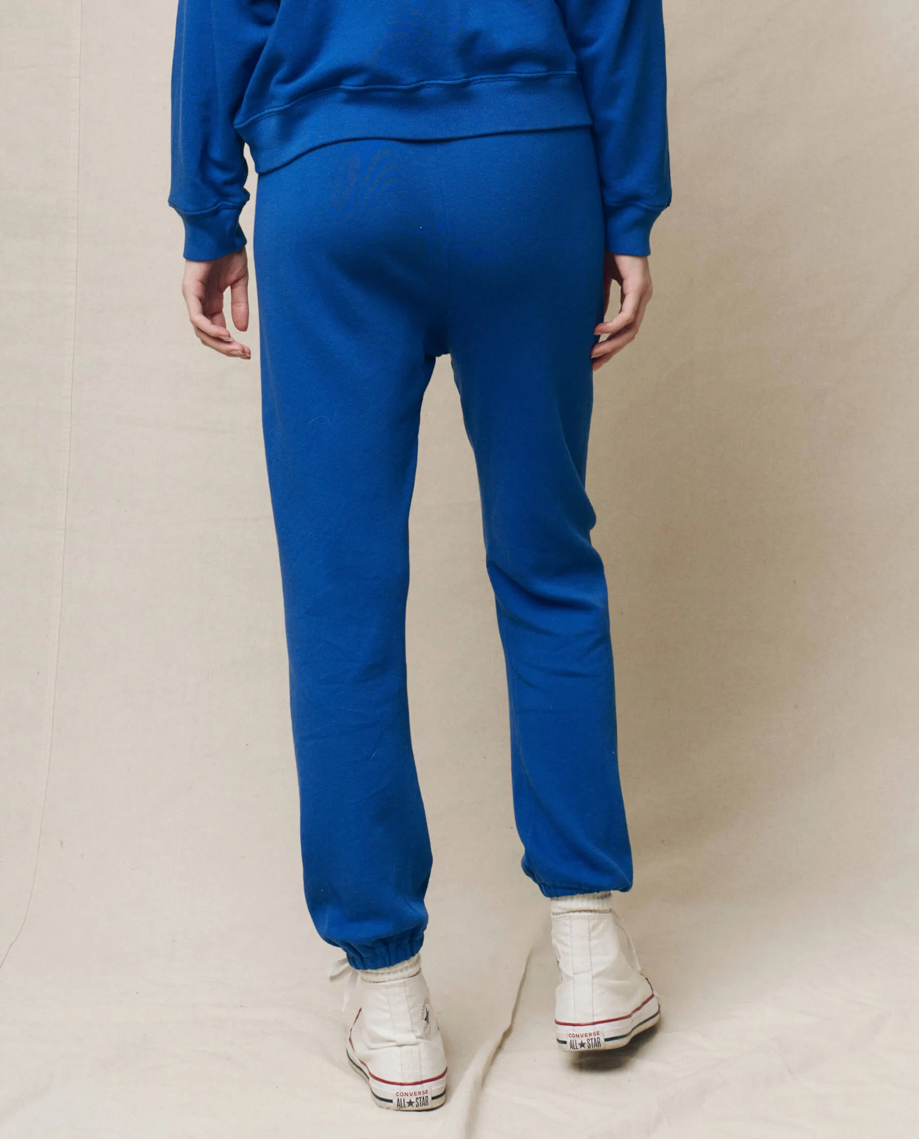 The Stadium Sweatpant. Solid -- Bright Cobalt sold by THE GREAT. product image thumbnail 2