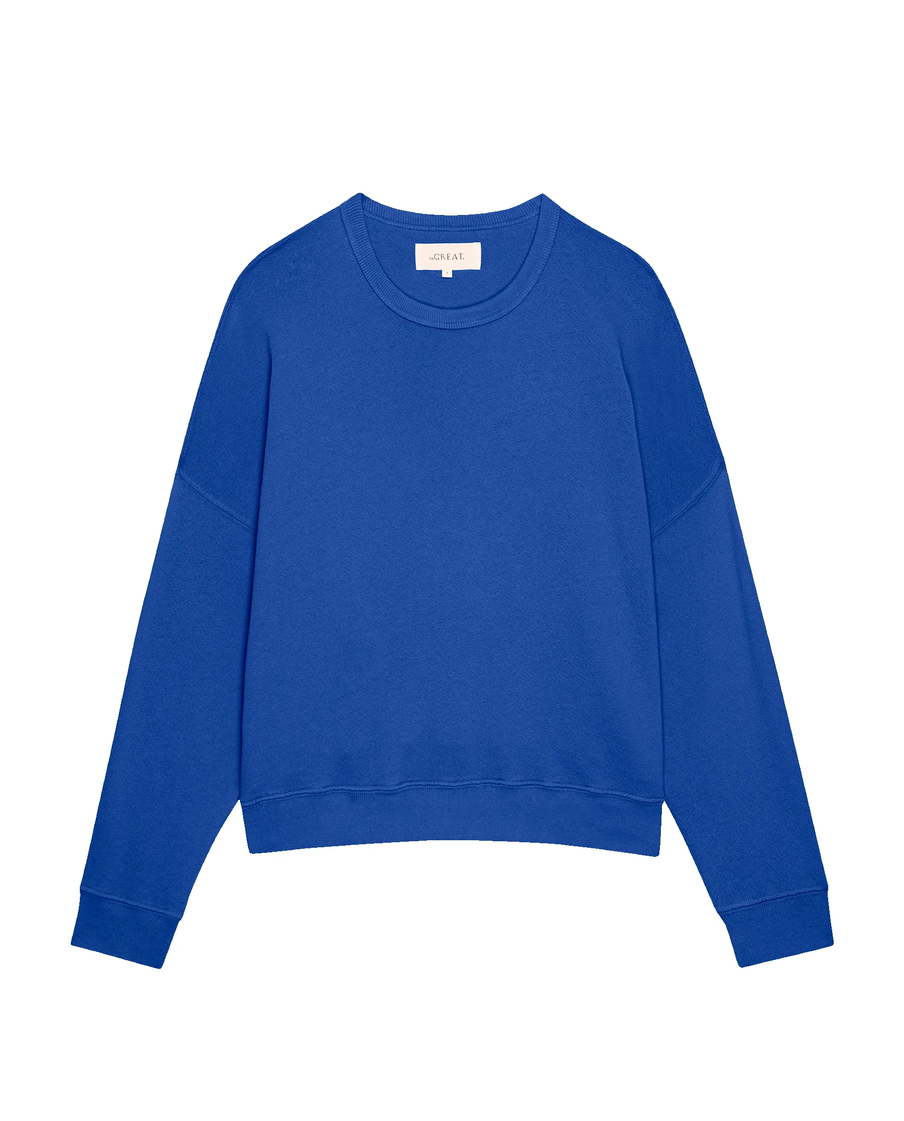 The Teammate Sweatshirt. Solid -- Bright Cobalt sold by THE GREAT. product image thumbnail 5