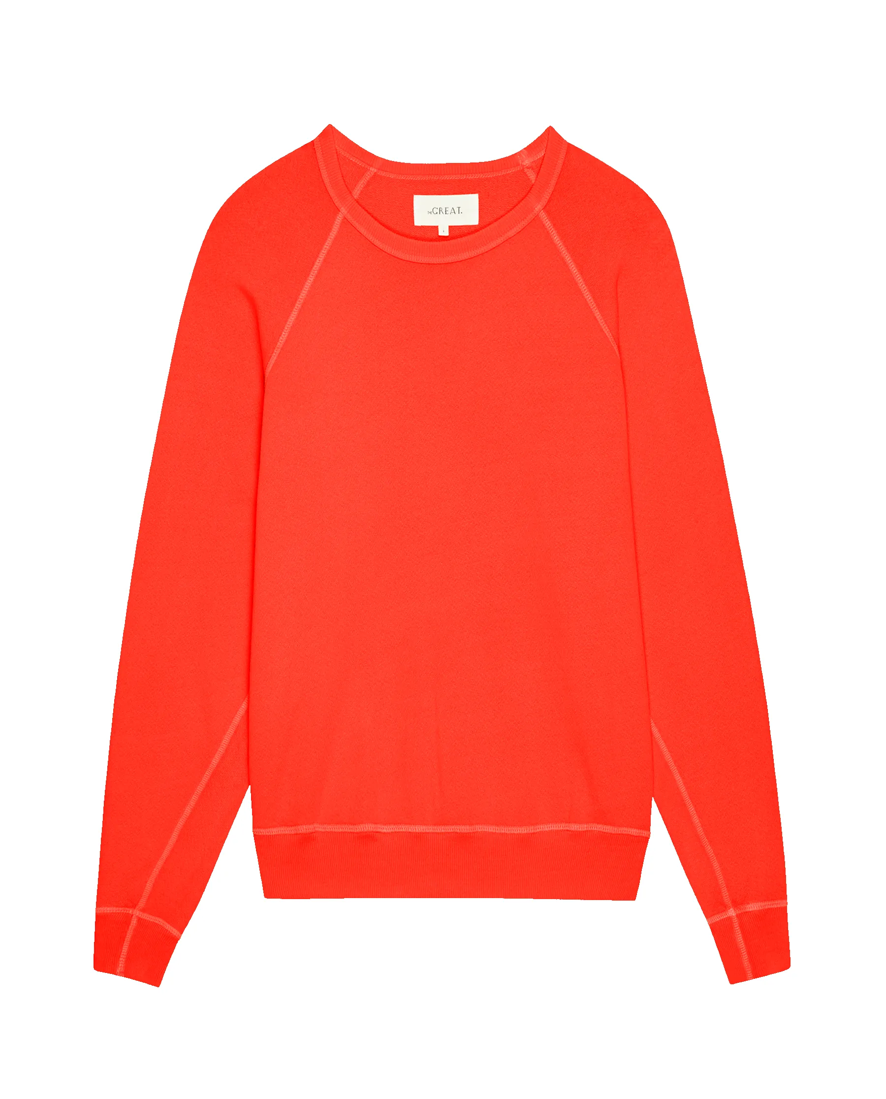The College Sweatshirt. Solid -- Tart sold by THE GREAT. product image thumbnail 5