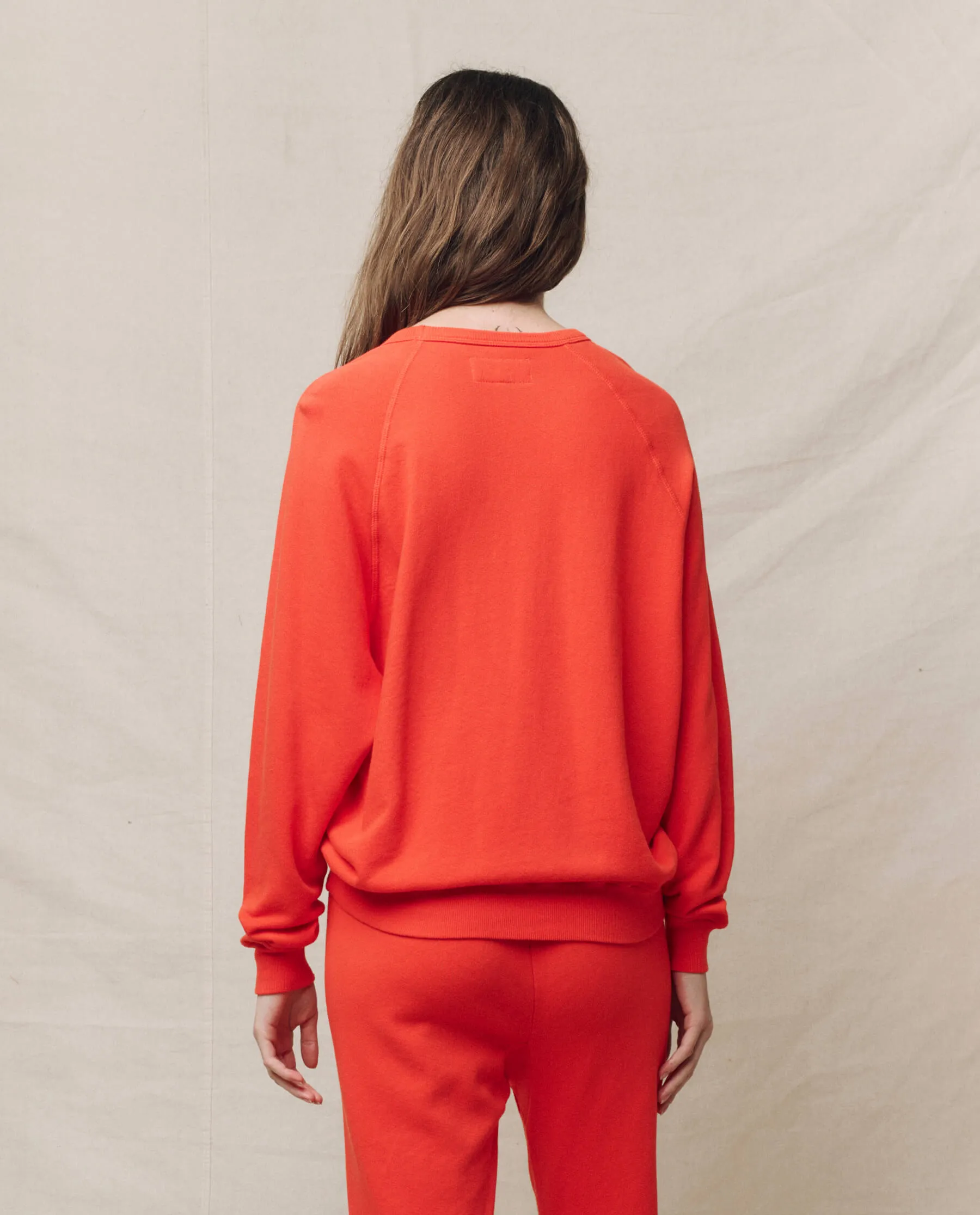 The College Sweatshirt. Solid -- Tart sold by THE GREAT. product image thumbnail 2