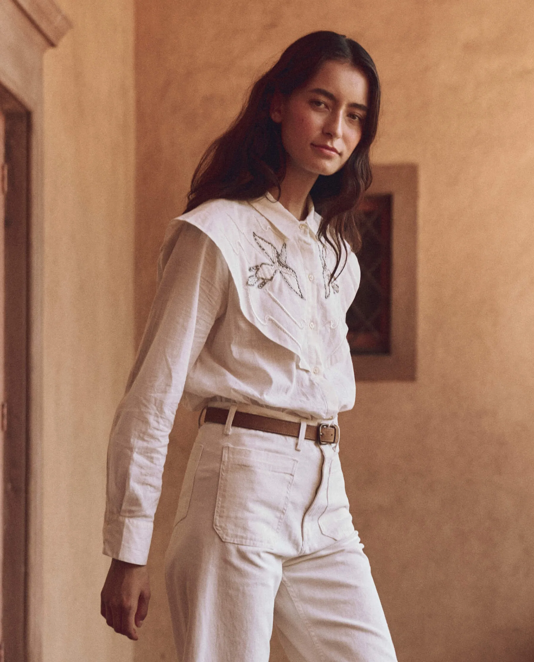 The Beaded Partridge Top. -- Cream sold by THE GREAT. product image thumbnail 3