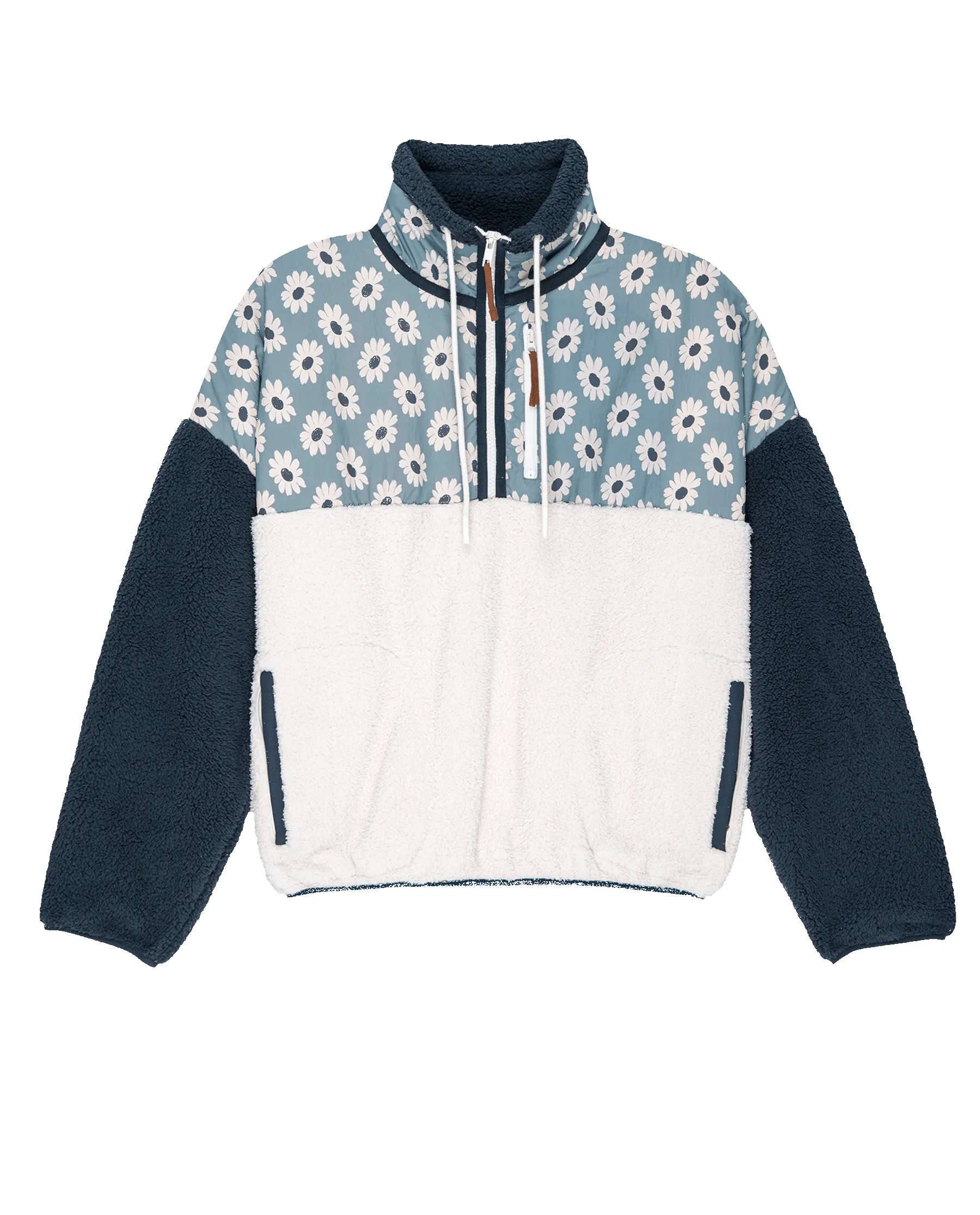The Plush Terrain Half-Zip. -- Falling Daisy Colorblock sold by THE GREAT. product image thumbnail 5