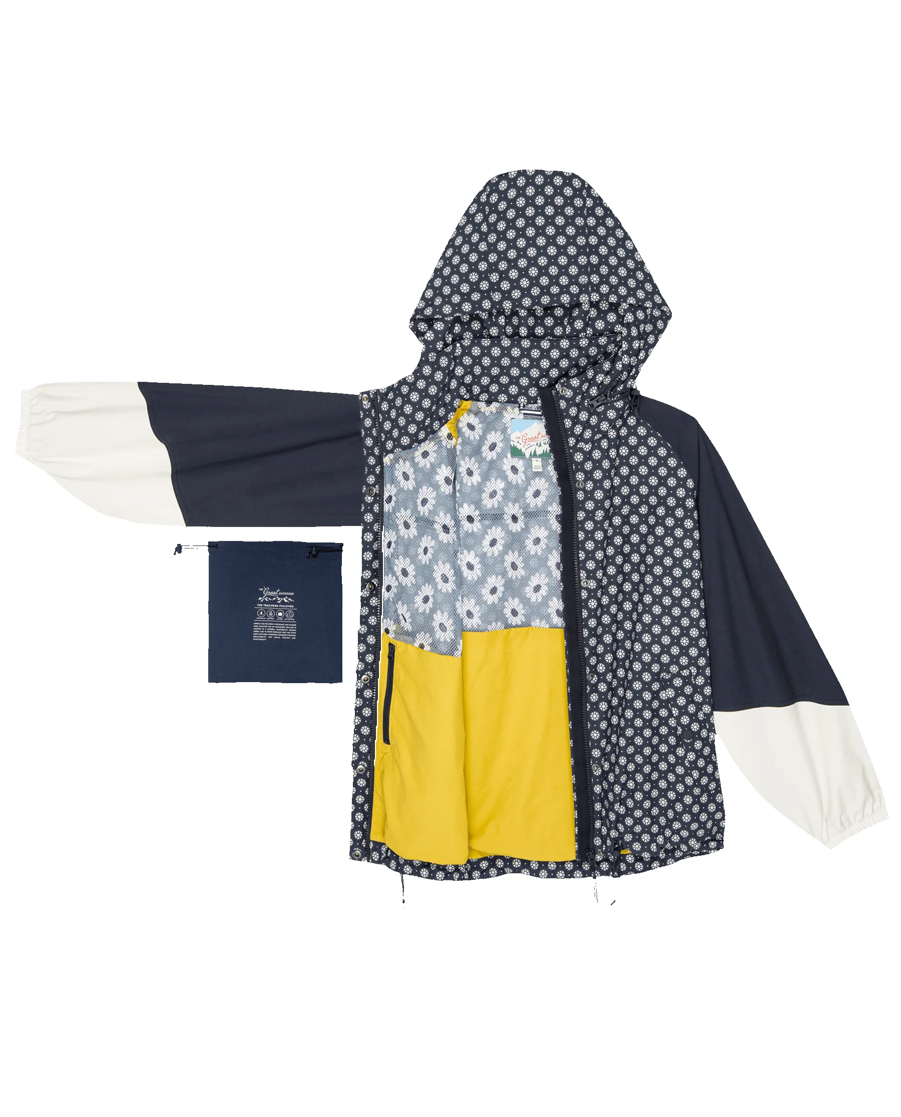 The Crestline Full-Zip. -- Microdaisy Colorblock sold by THE GREAT. product image thumbnail 5