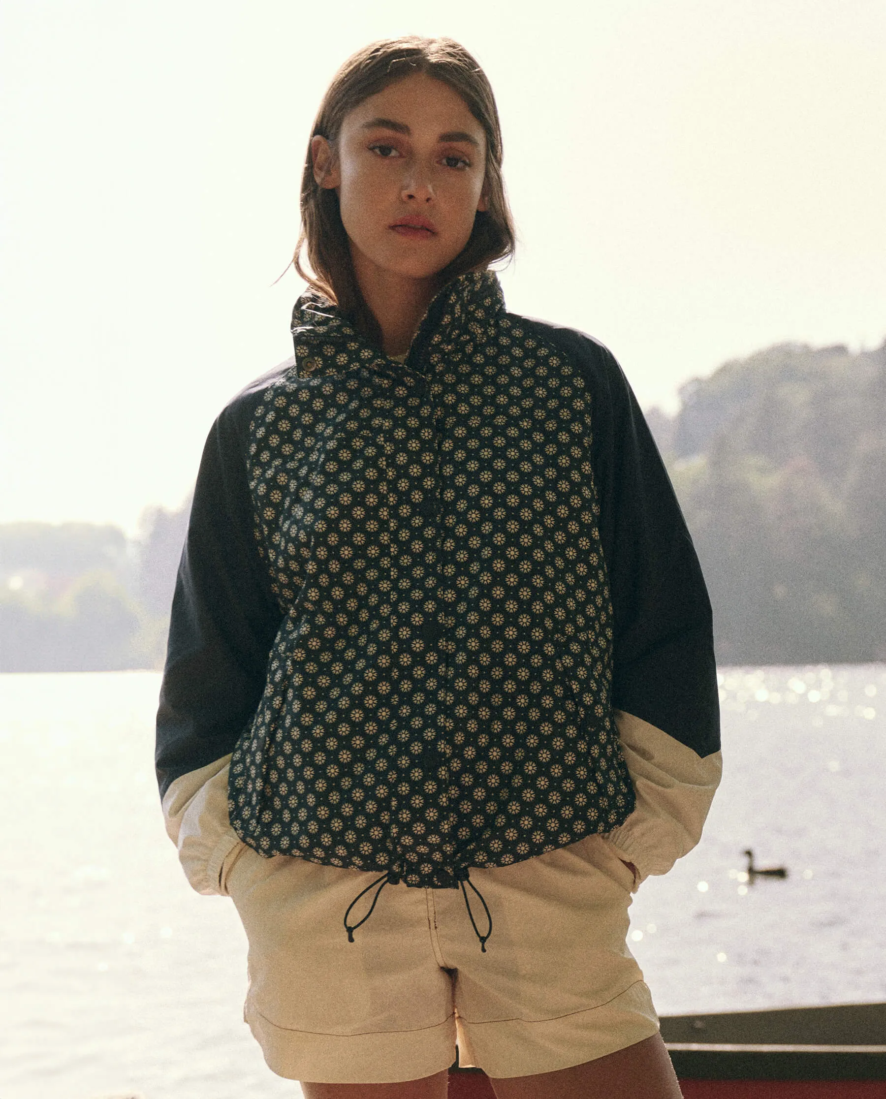 The Crestline Full-Zip. -- Microdaisy Colorblock sold by THE GREAT.