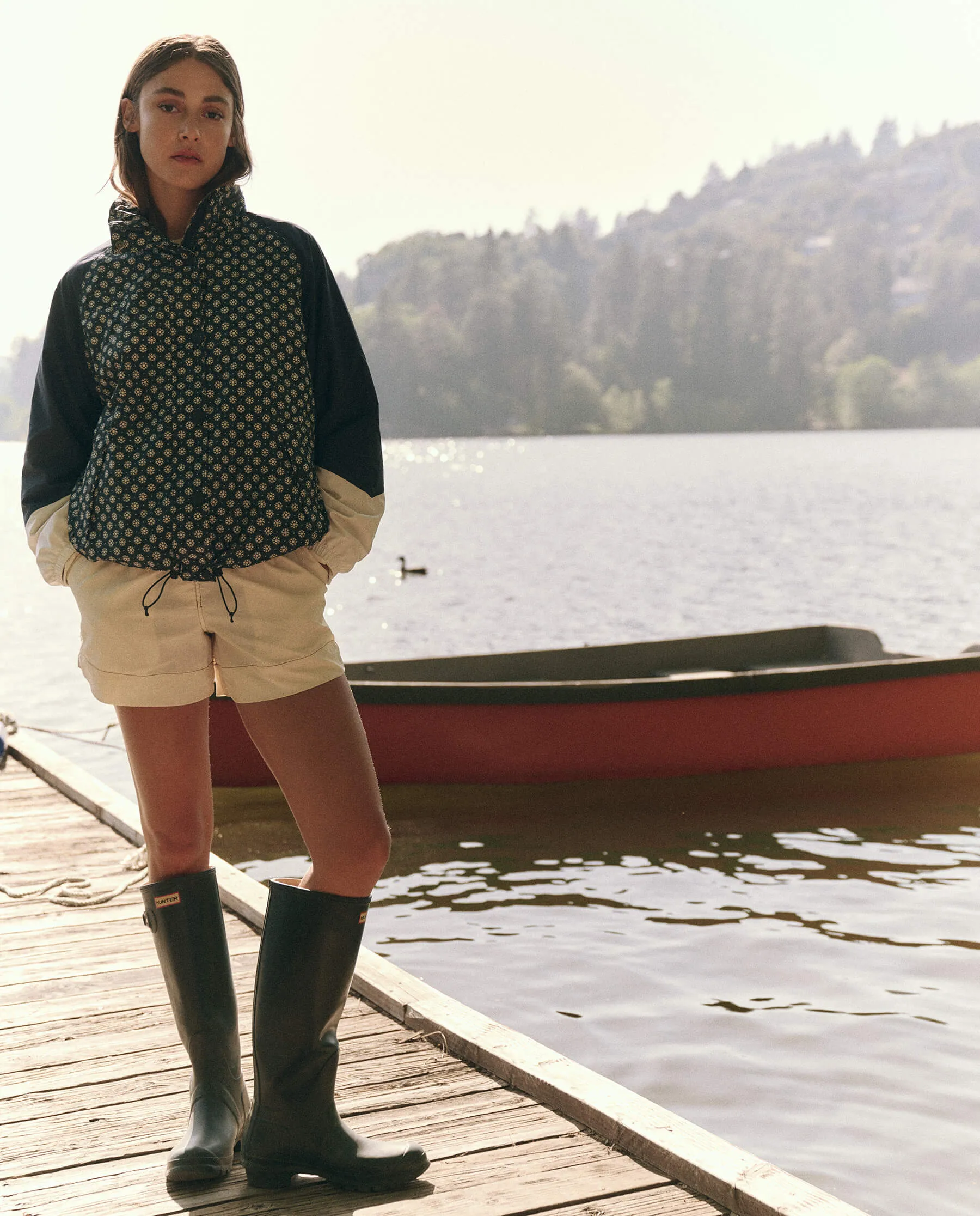 The Crestline Full-Zip. -- Microdaisy Colorblock sold by THE GREAT. product image thumbnail 4