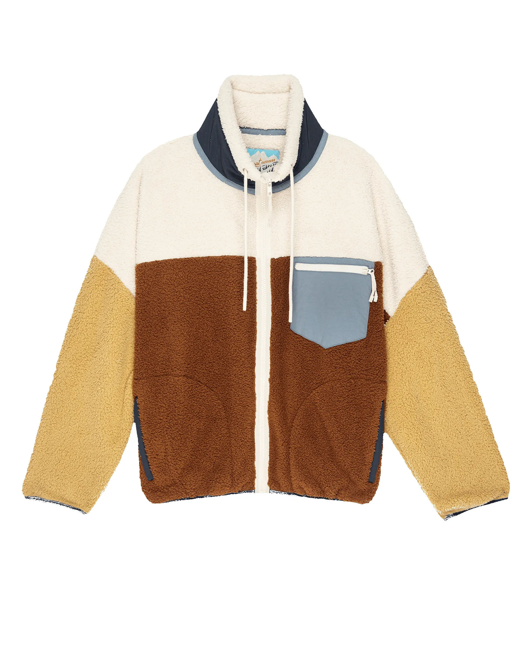 The Plush Terrain Full-Zip. -- Oakwood Colorblock sold by THE GREAT. product image thumbnail 5