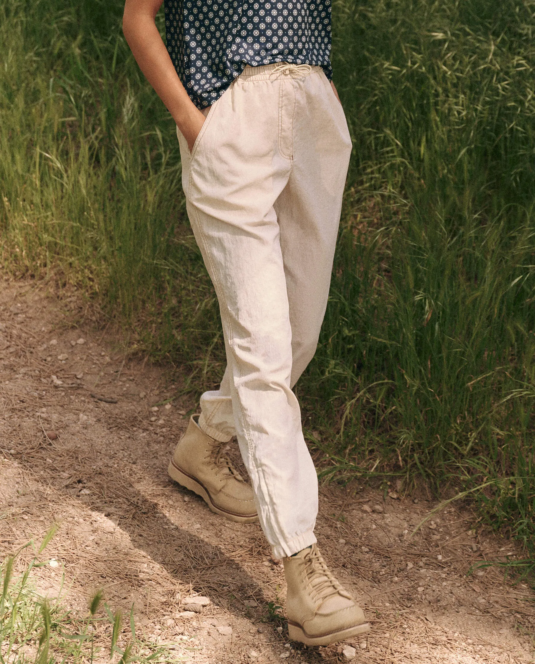 The Trailhead Pant. -- Cream sold by THE GREAT. product image thumbnail 3