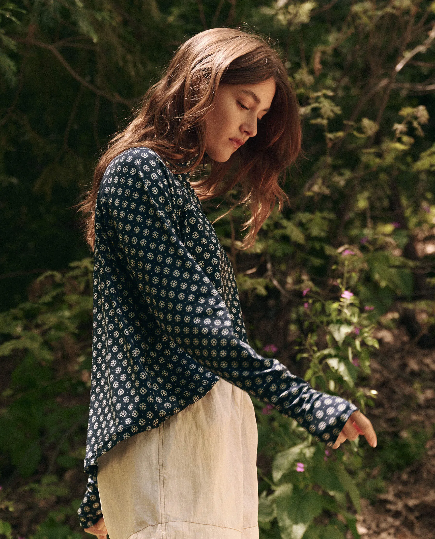 The Quarter Zip Trail Pullover. -- Micro Daisy sold by THE GREAT. product image thumbnail 2