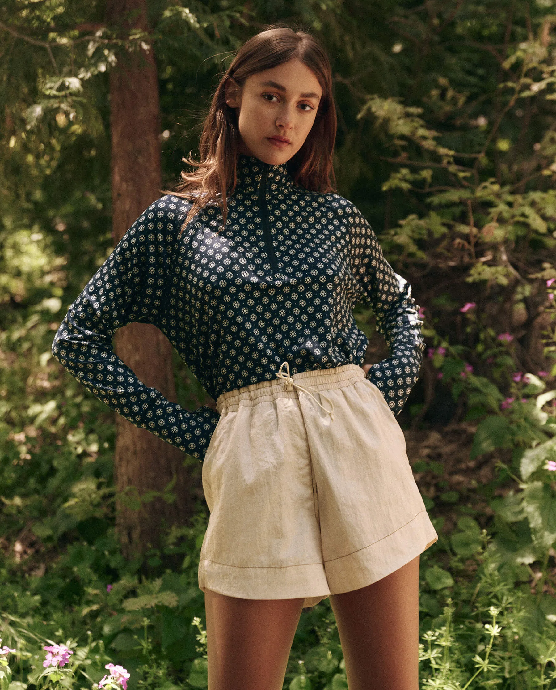 The Quarter Zip Trail Pullover. -- Micro Daisy sold by THE GREAT. product image thumbnail 4