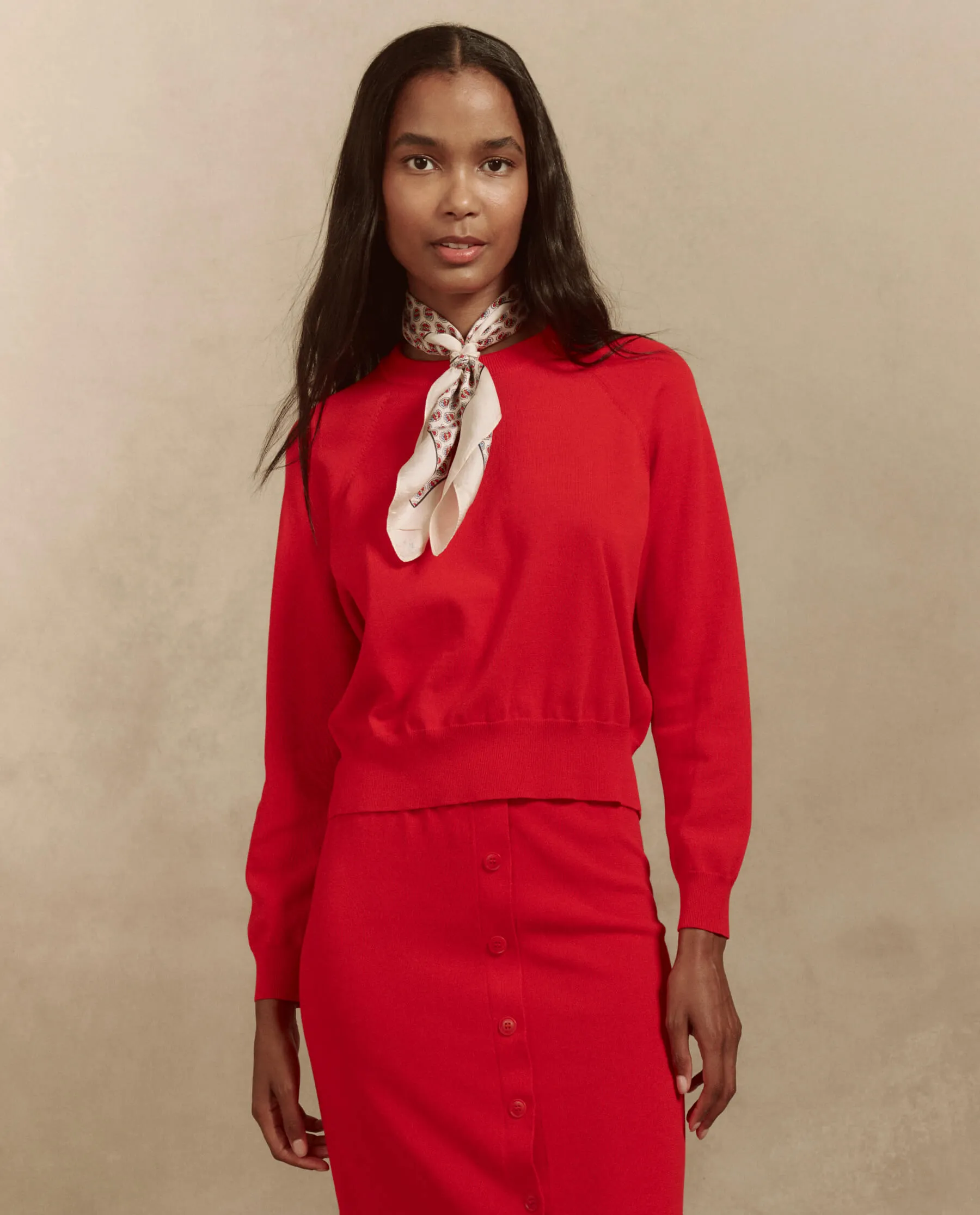 The Crew Neck Sweater. -- Tart sold by THE GREAT.