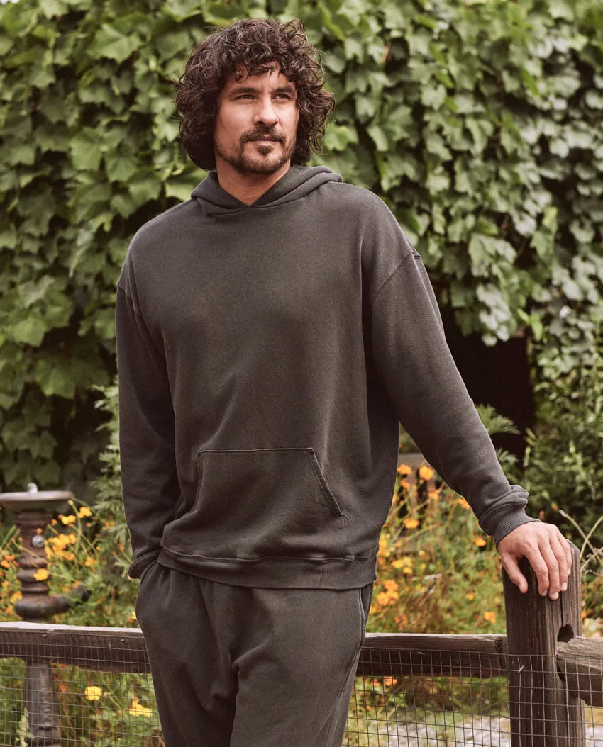 The Men's Gym Hoodie. -- Washed Black sold by THE GREAT.