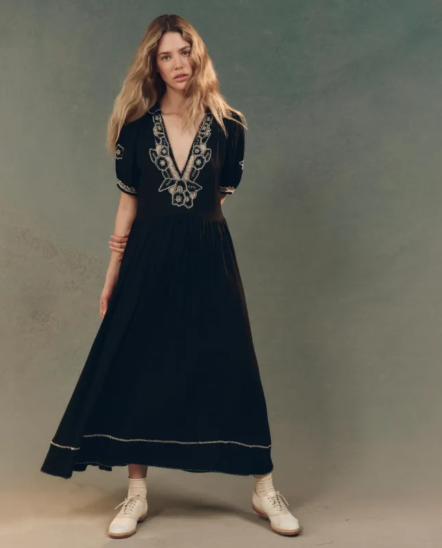 The Elysian Dress. -- Black sold by THE GREAT.