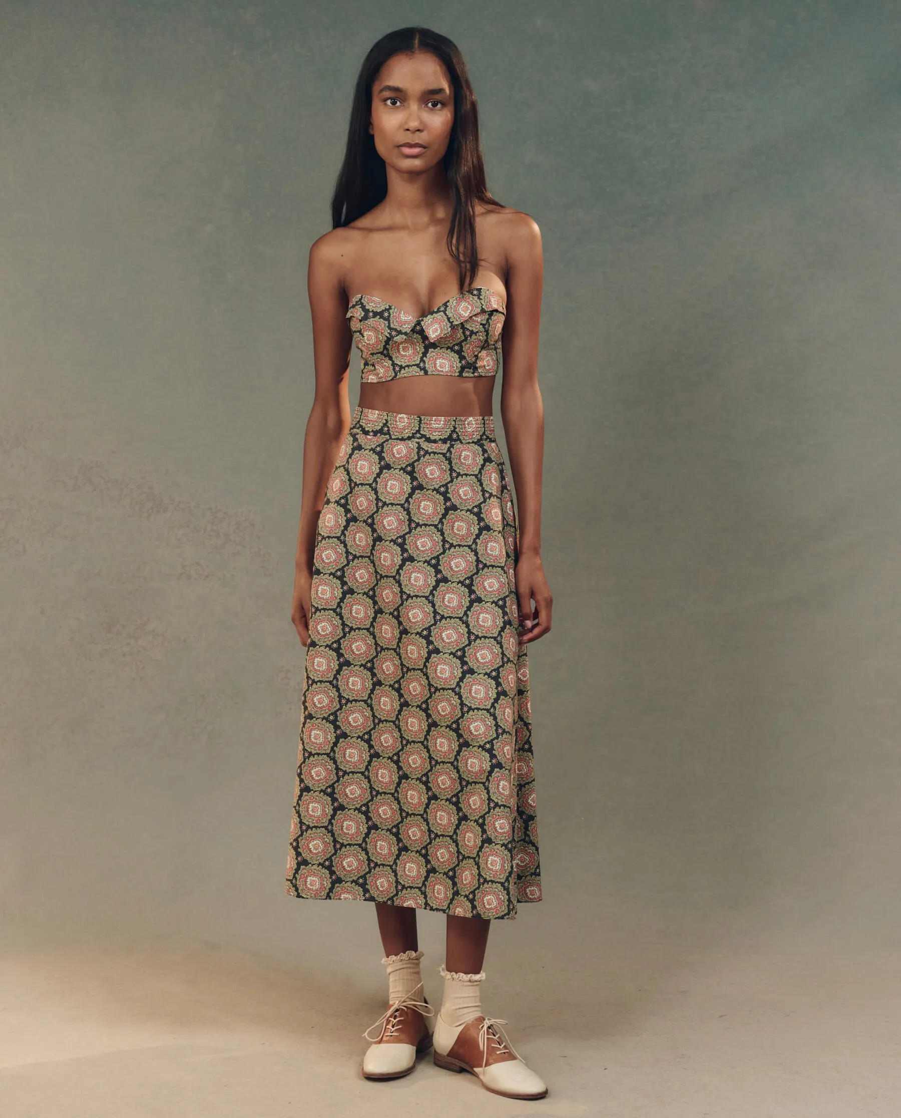 The Bustier Top. -- Heirloom Paisley sold by THE GREAT. product image thumbnail 4