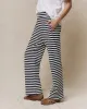 The Victory Sweatpant. -- Navy Sailor Stripe sold by THE GREAT.