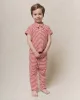 The Little Jersey Crop. Novelty -- Sun Cherry Stripe sold by THE GREAT.