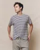 The Men's Boxy Crew. -- Vintage Blue Stripe sold by THE GREAT.