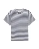 The Men's Boxy Crew. -- Vintage Blue Stripe sold by THE GREAT.