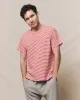 The Men's Boxy Crew. -- Sun Cherry Stripe sold by THE GREAT.