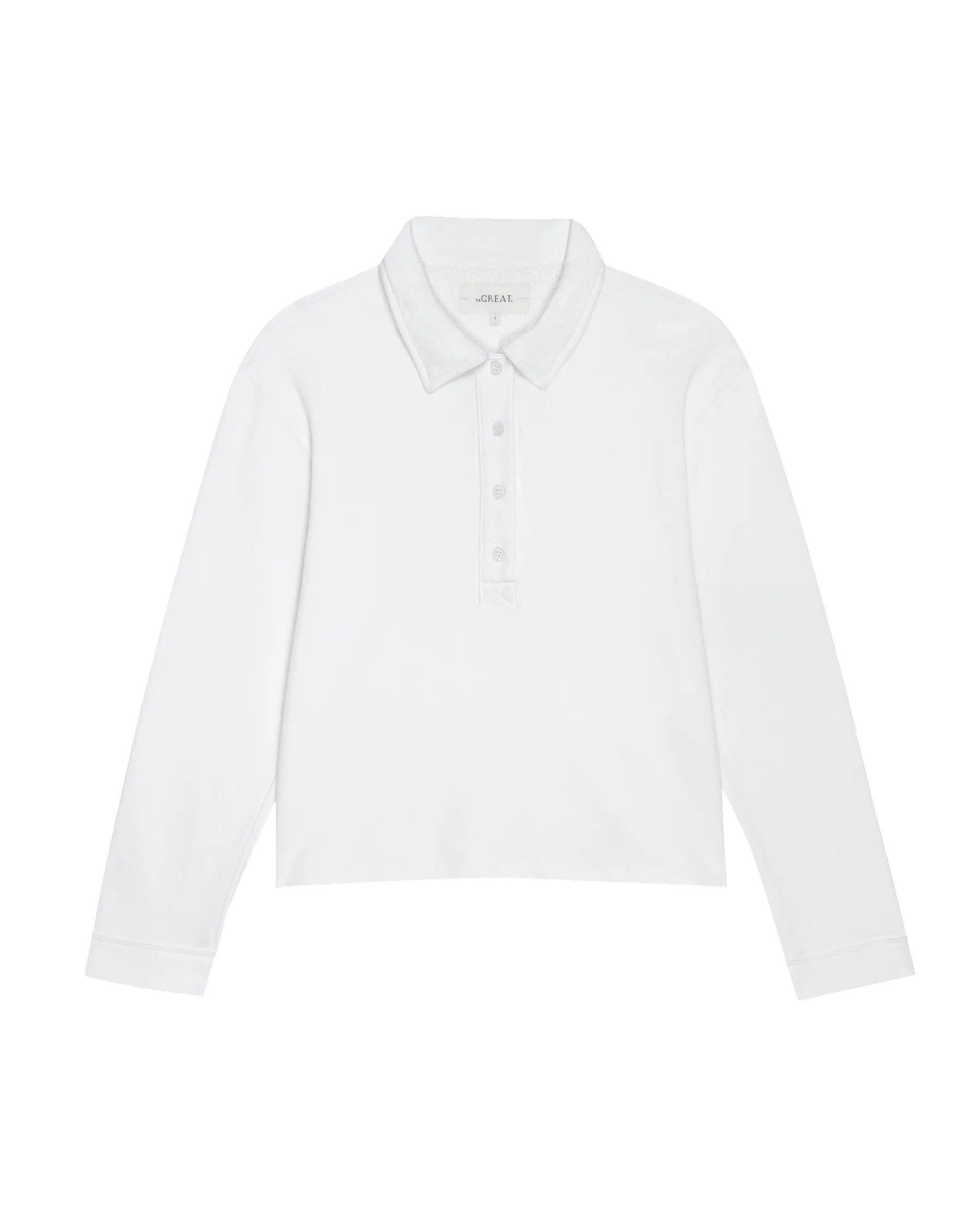 The Rugby Sweatshirt. -- True White sold by THE GREAT. product image thumbnail 5