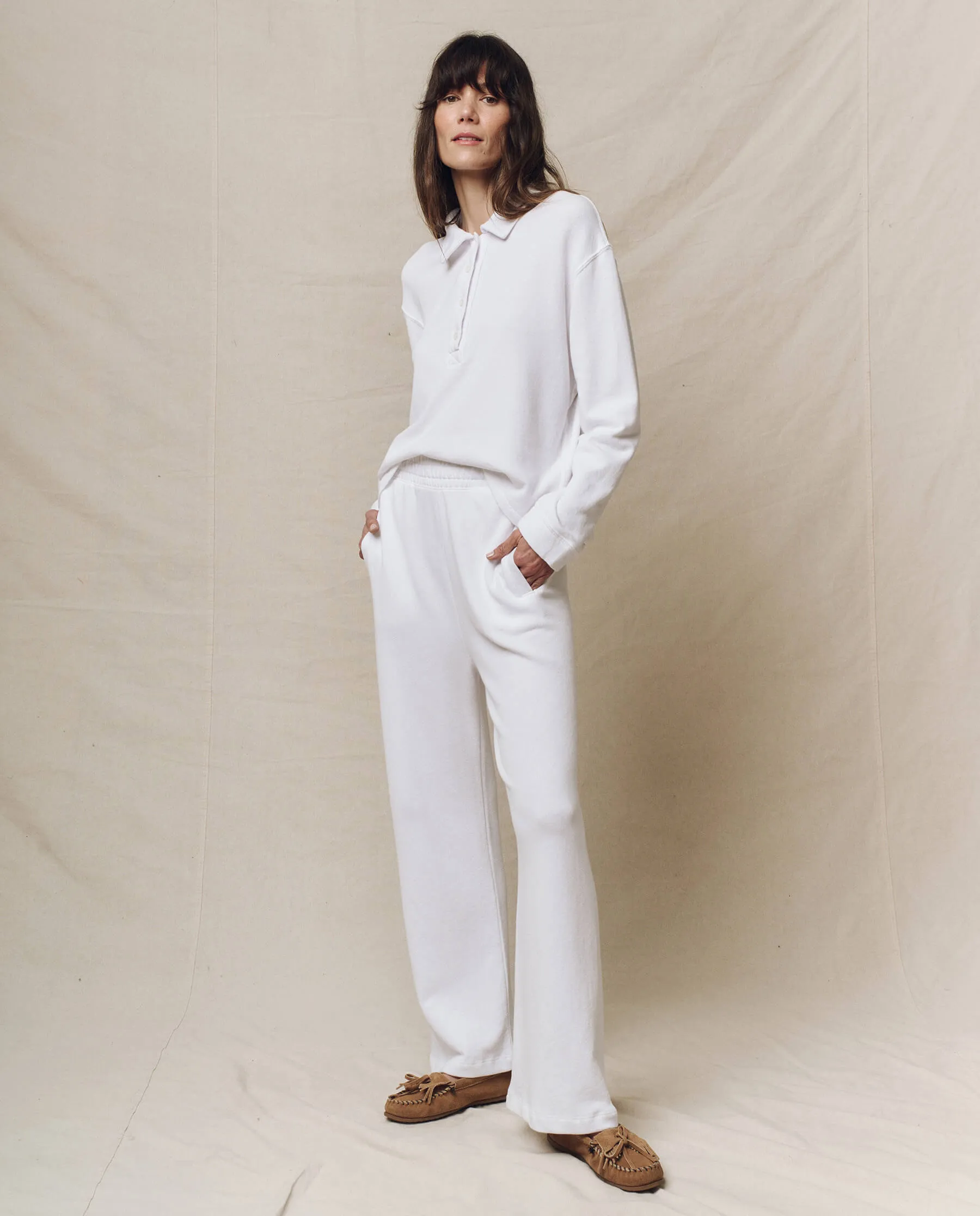 The Rugby Sweatshirt. -- True White sold by THE GREAT. product image thumbnail 4