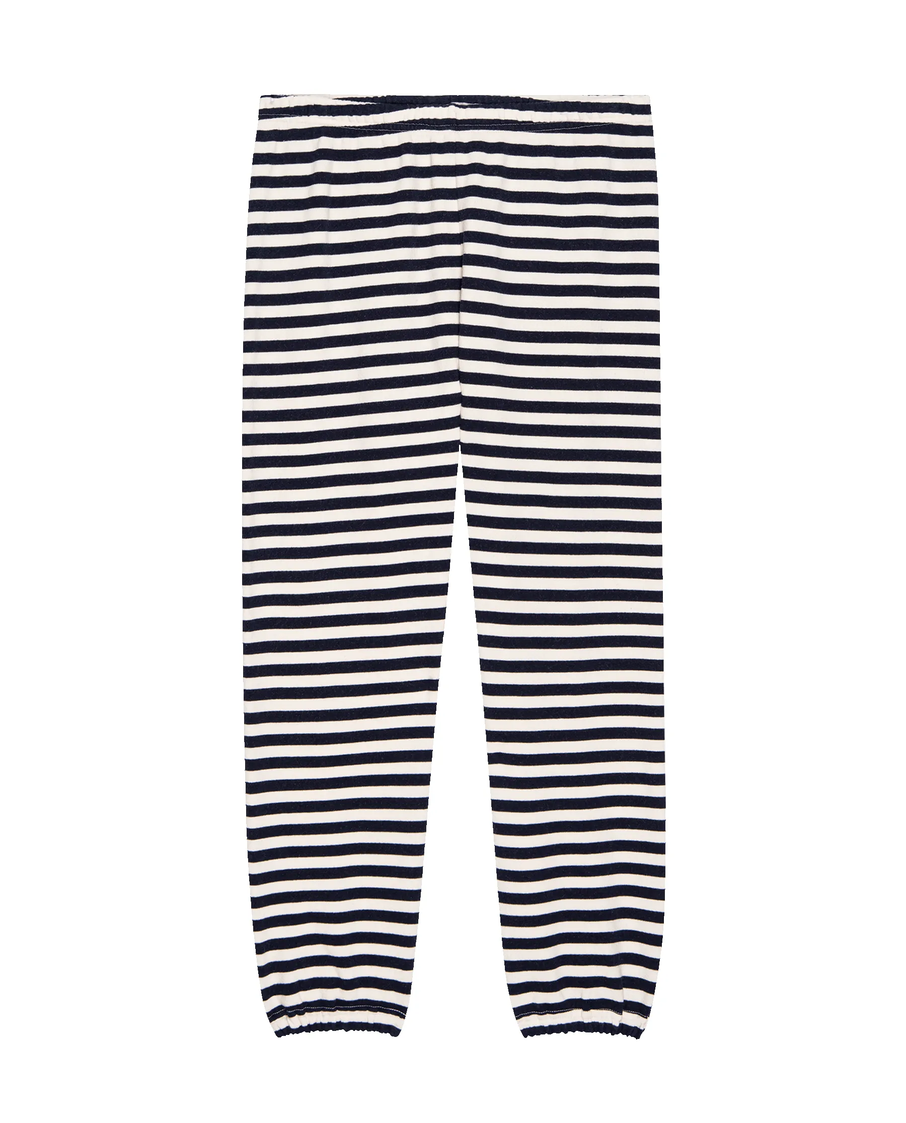 The Stadium Sweatpant. Novelty -- Navy Sailor Stripe sold by THE GREAT. product image thumbnail 5