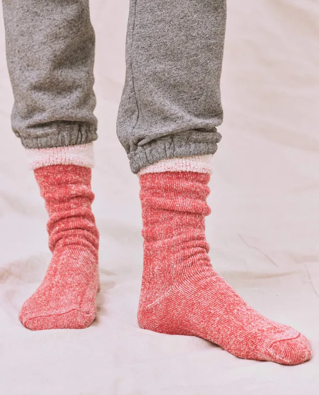 The Sweatshirt Sock. -- Red Cherry sold by THE GREAT.