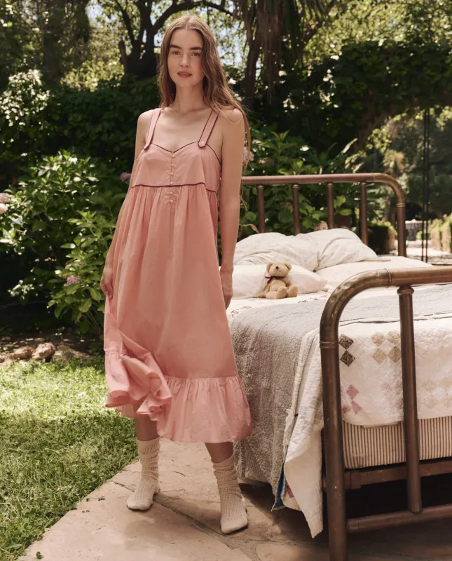 The Western Tank Night Dress. -- Rose Bloom sold by THE GREAT.