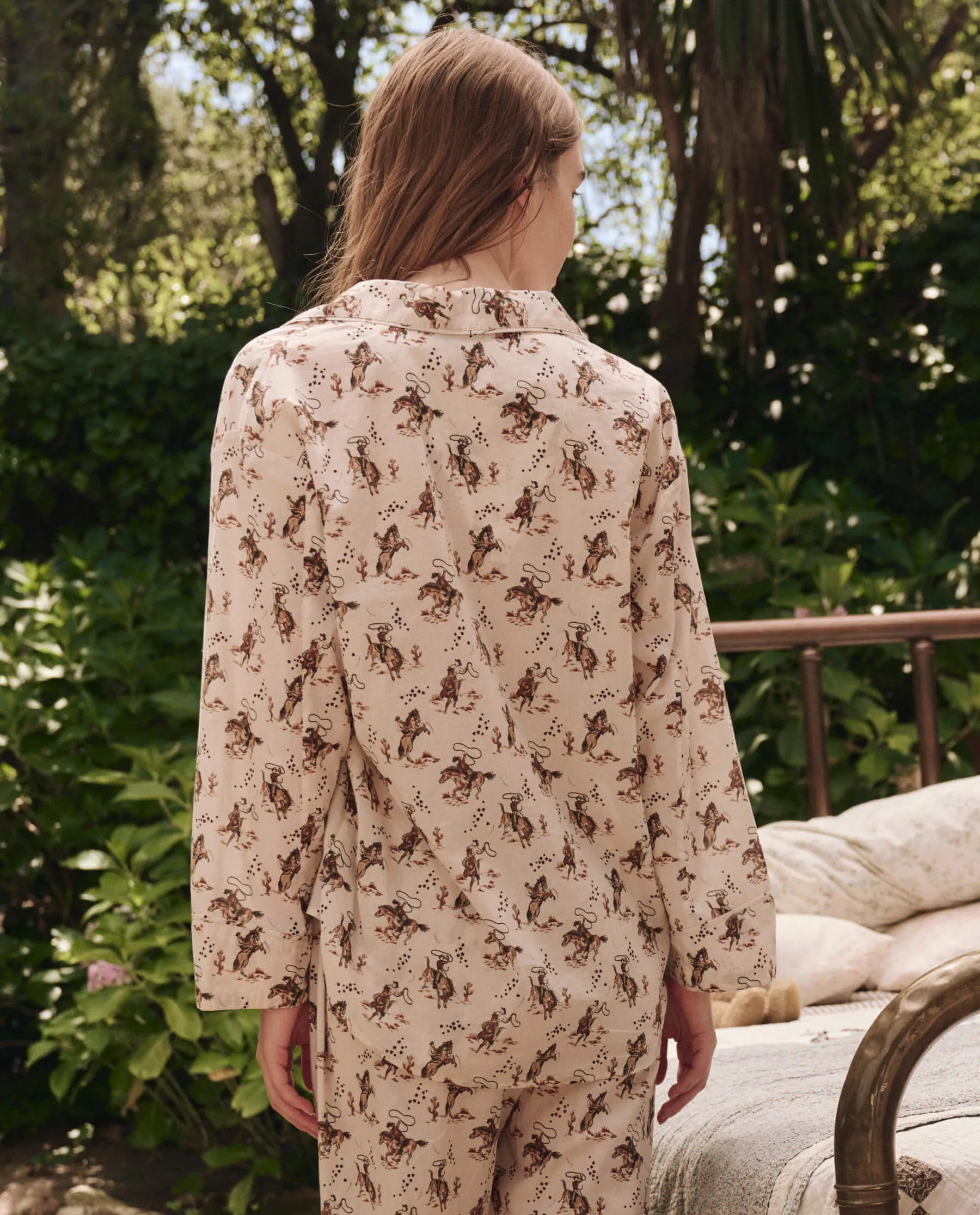 The Pajama Shirt. -- Cream Cowboy sold by THE GREAT. product image thumbnail 2