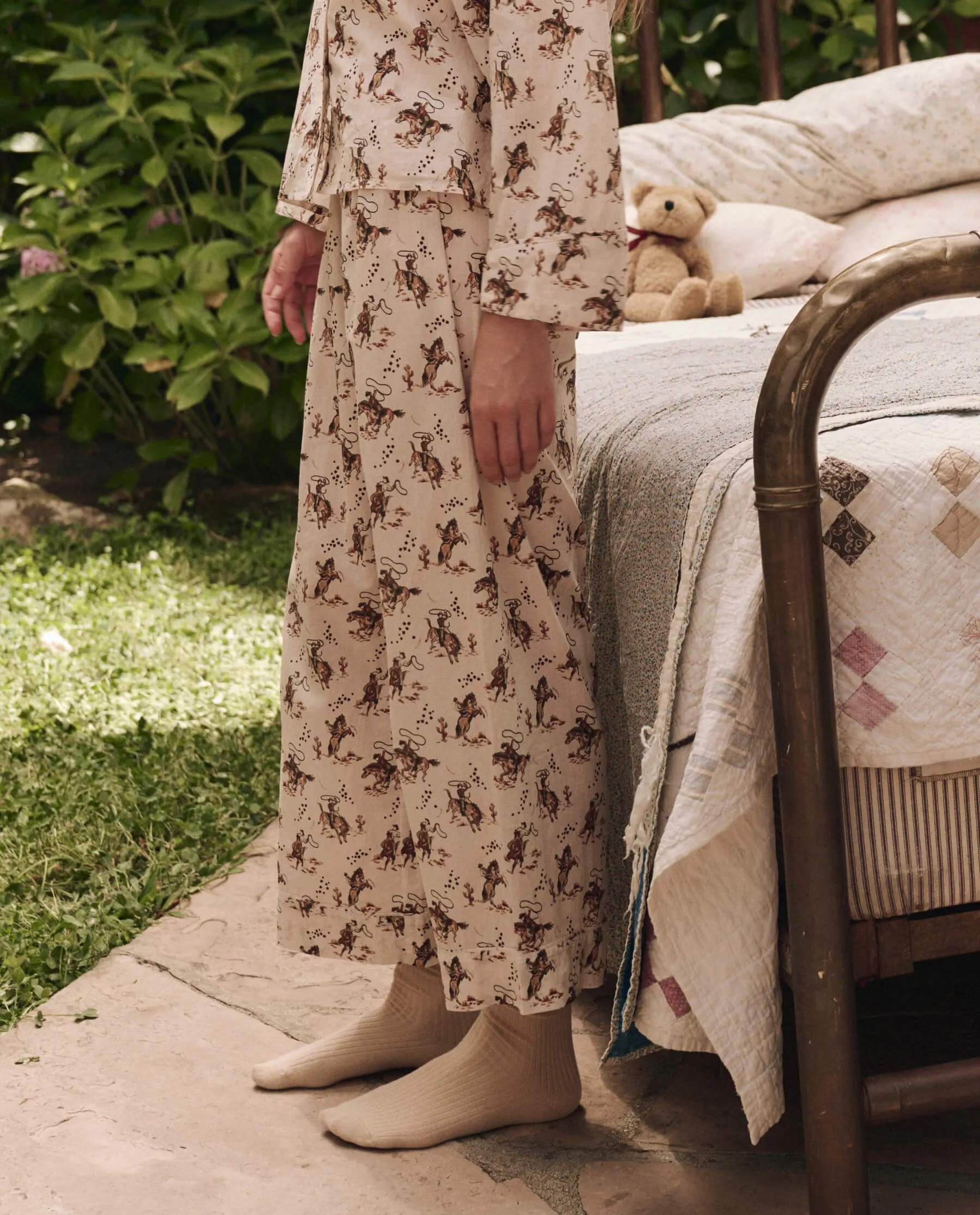 The Easy Sleep Pant. -- Cream Cowboy sold by THE GREAT. product image thumbnail 3