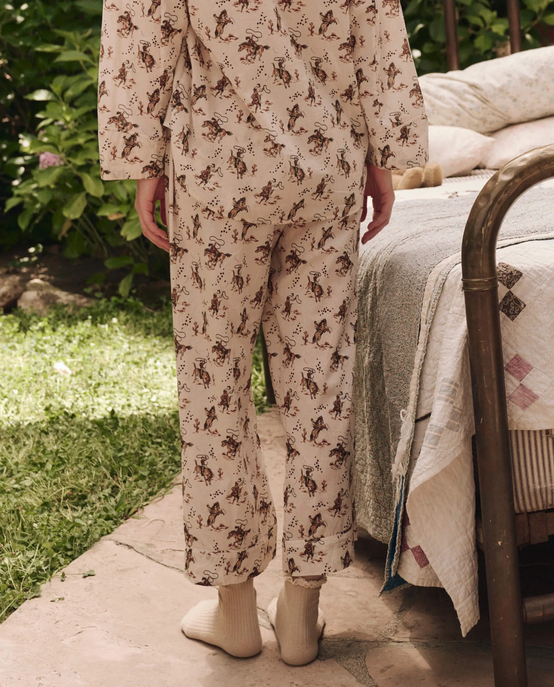 The Easy Sleep Pant. -- Cream Cowboy sold by THE GREAT. product image thumbnail 2