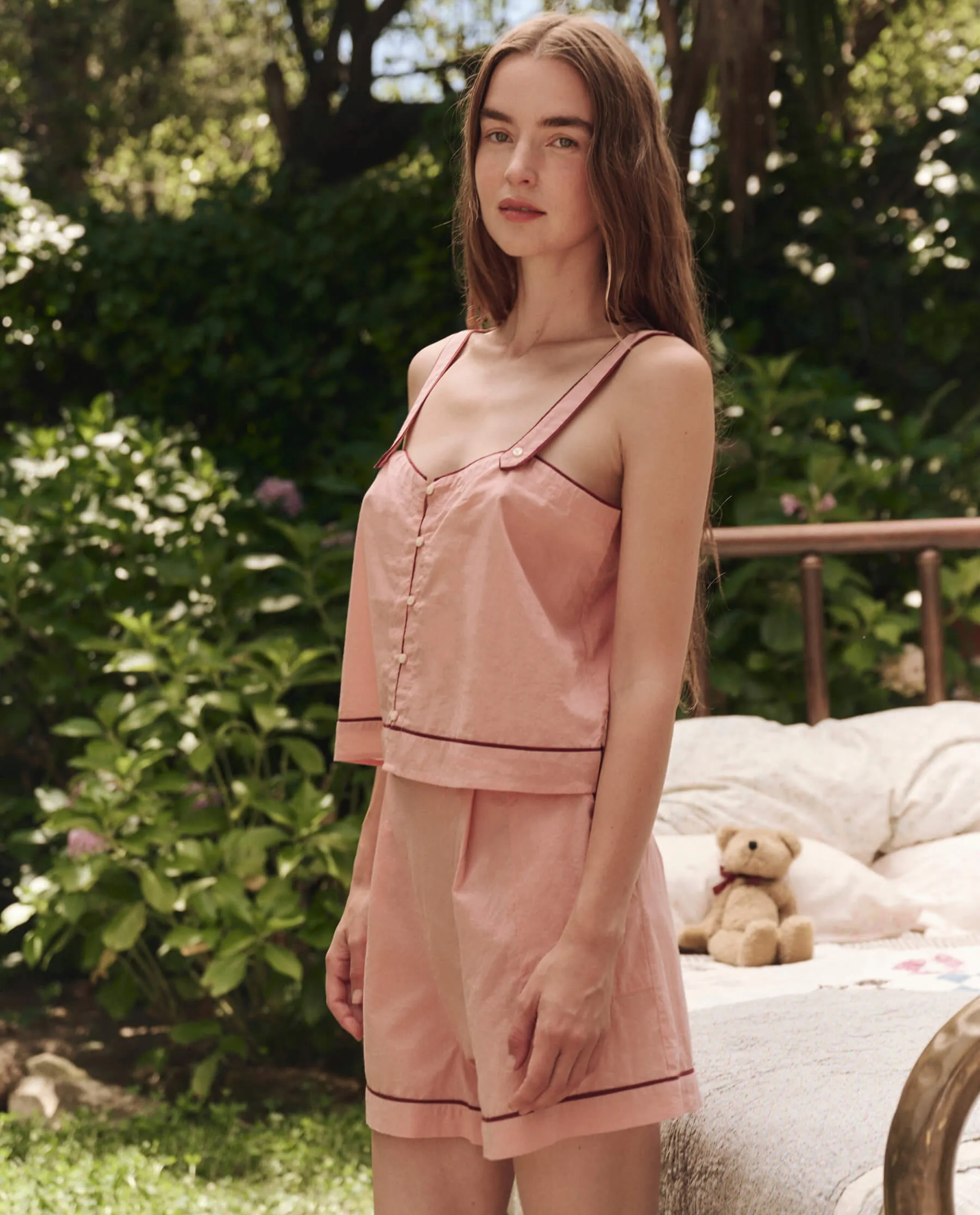 The Western Sleep Cami. -- Rose Bloom sold by THE GREAT. product image thumbnail 3