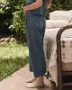 The Western Easy Sleep Pant. -- Blue Dusk sold by THE GREAT.