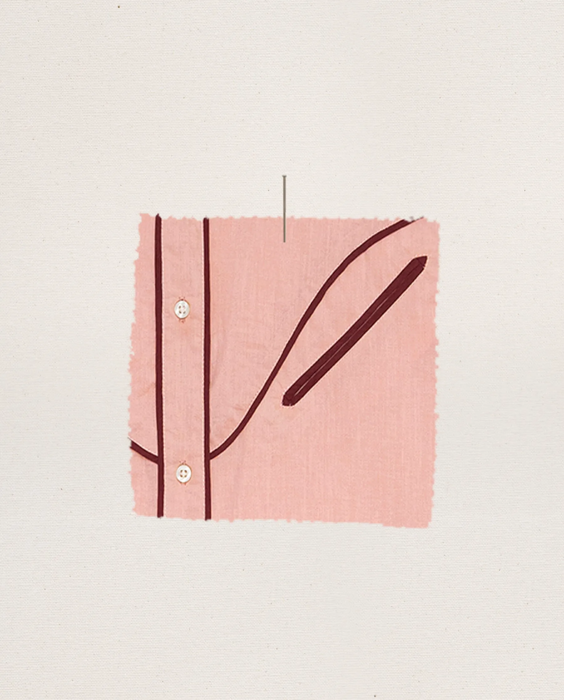 The Western Pajama Shirt. -- Rose Bloom sold by THE GREAT. product image thumbnail 5