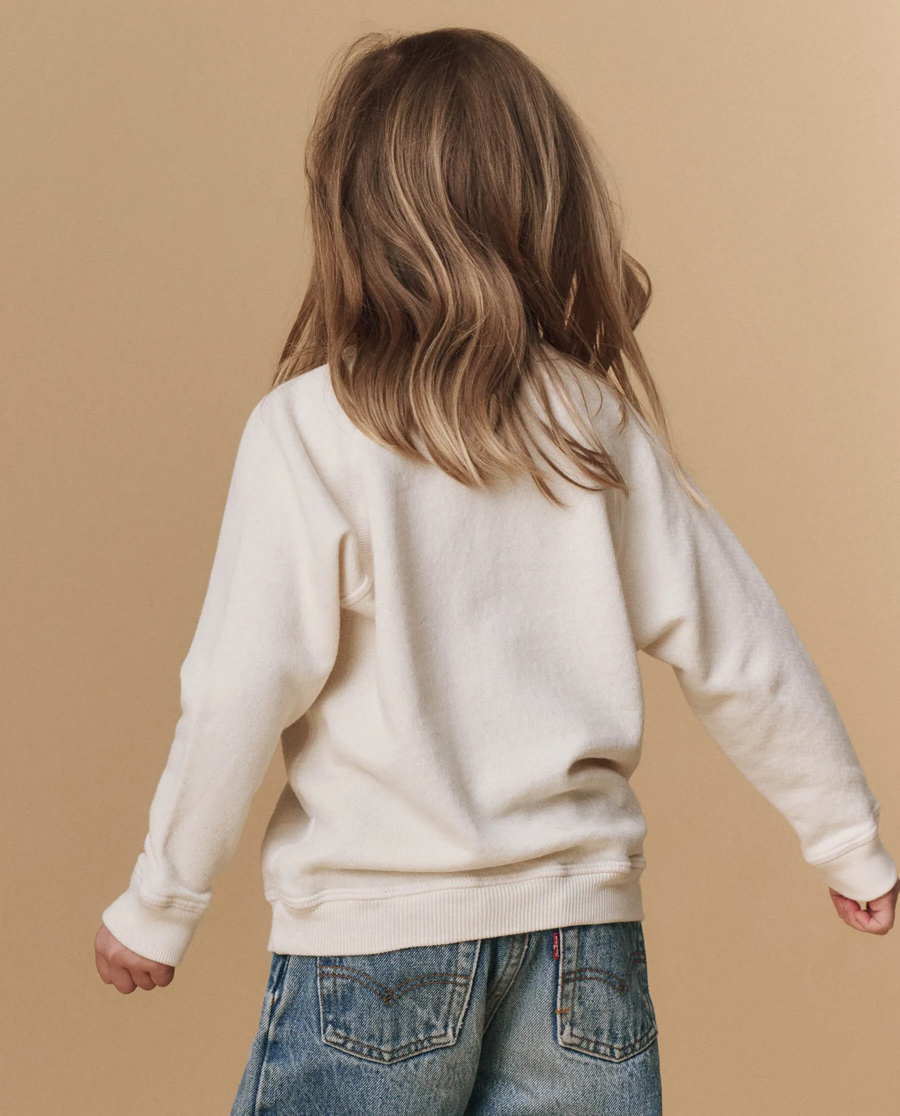 The Little College Sweatshirt. Graphic -- Washed White My Mom Is The Greatest Graphic sold by THE GREAT. product image thumbnail 2