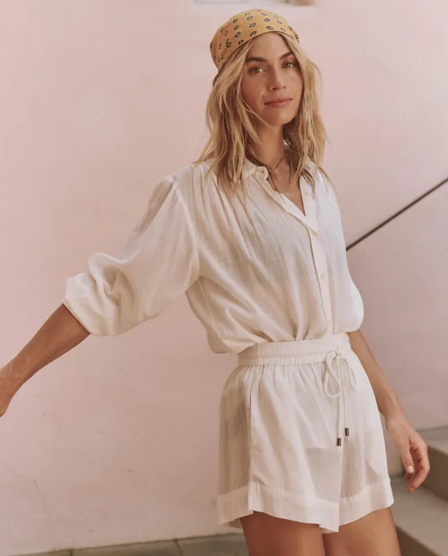 The Cove Shirt. -- White sold by THE GREAT.