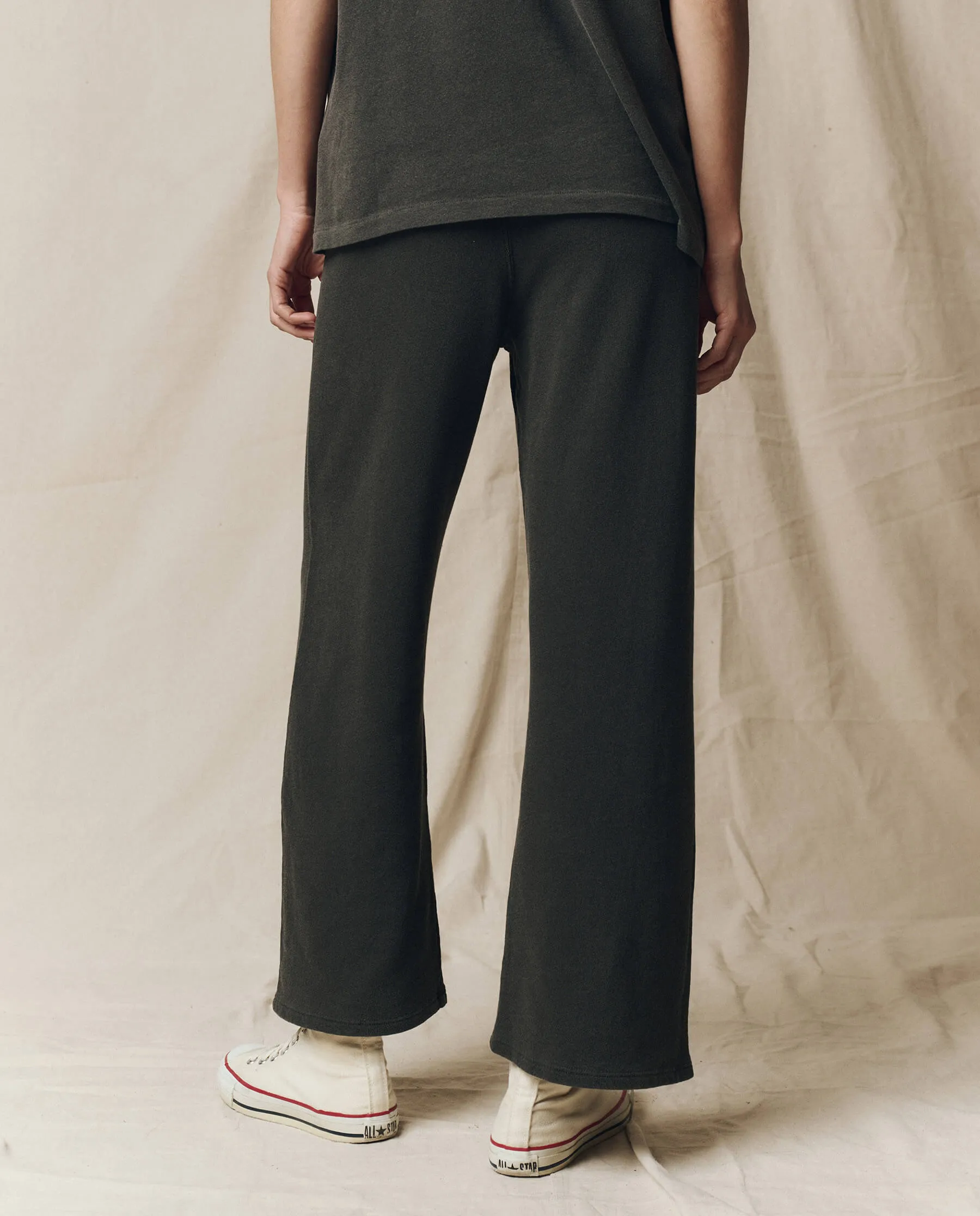 The Lap Sweatpant. Solid -- Washed Black sold by THE GREAT. product image thumbnail 2