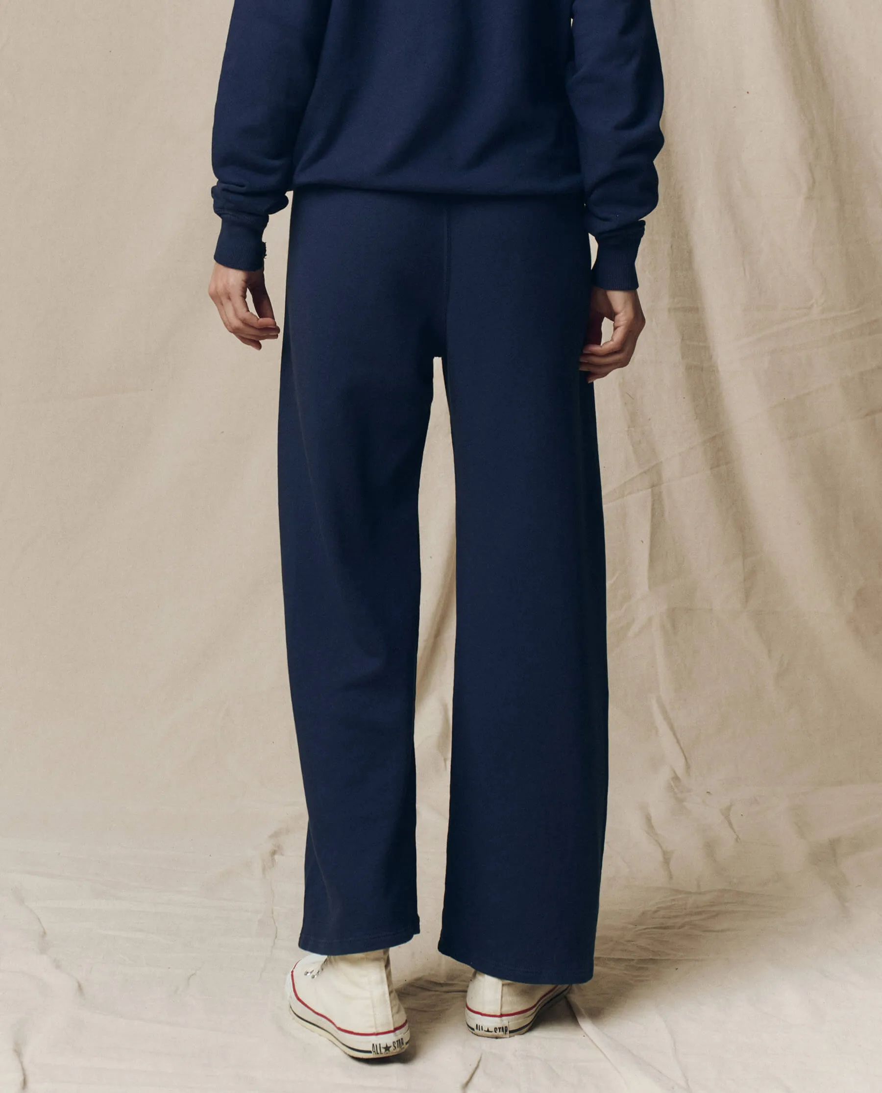 The Lap Sweatpant. Solid -- True Navy sold by THE GREAT. product image thumbnail 2