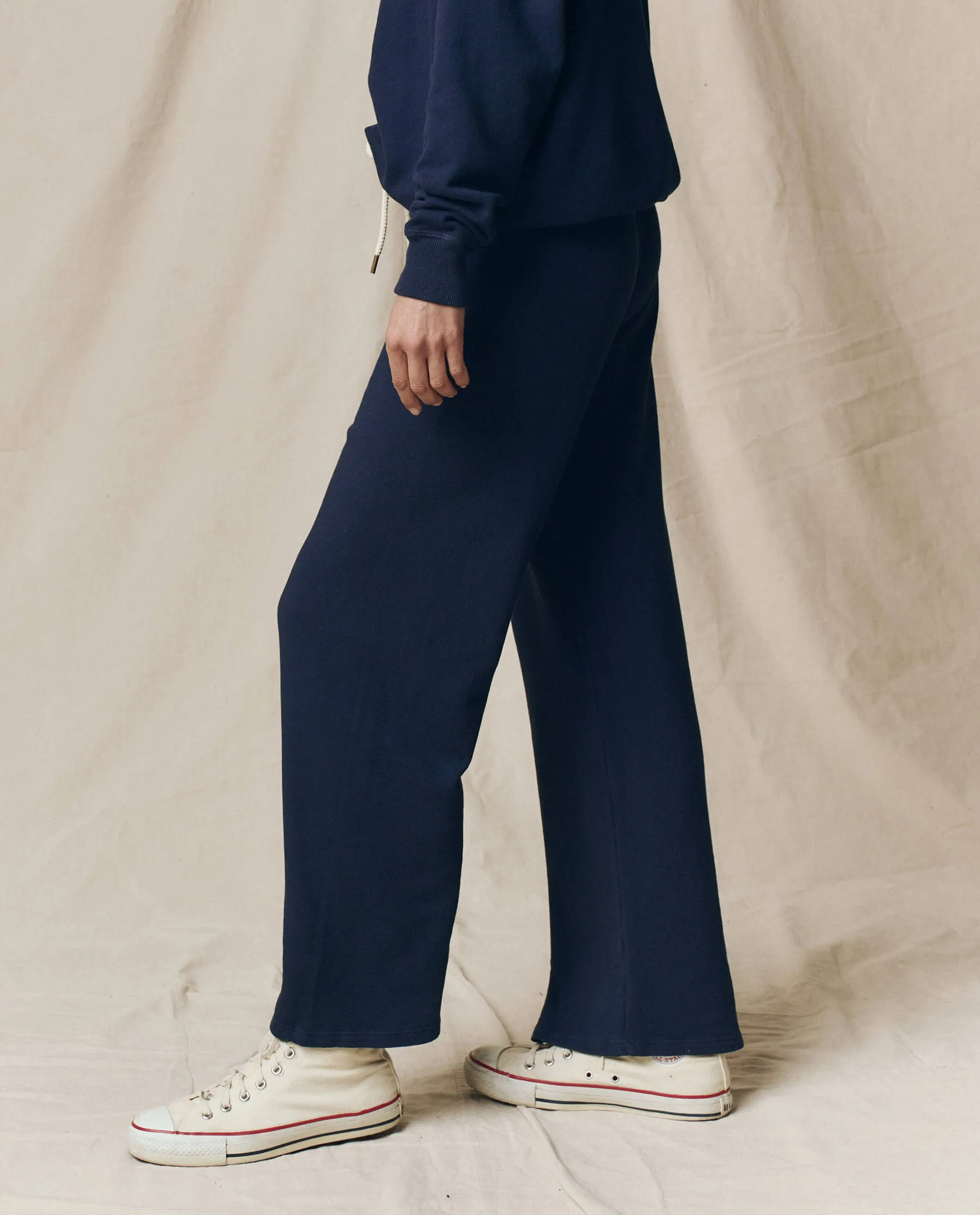 The Lap Sweatpant. Solid -- True Navy sold by THE GREAT. product image thumbnail 3