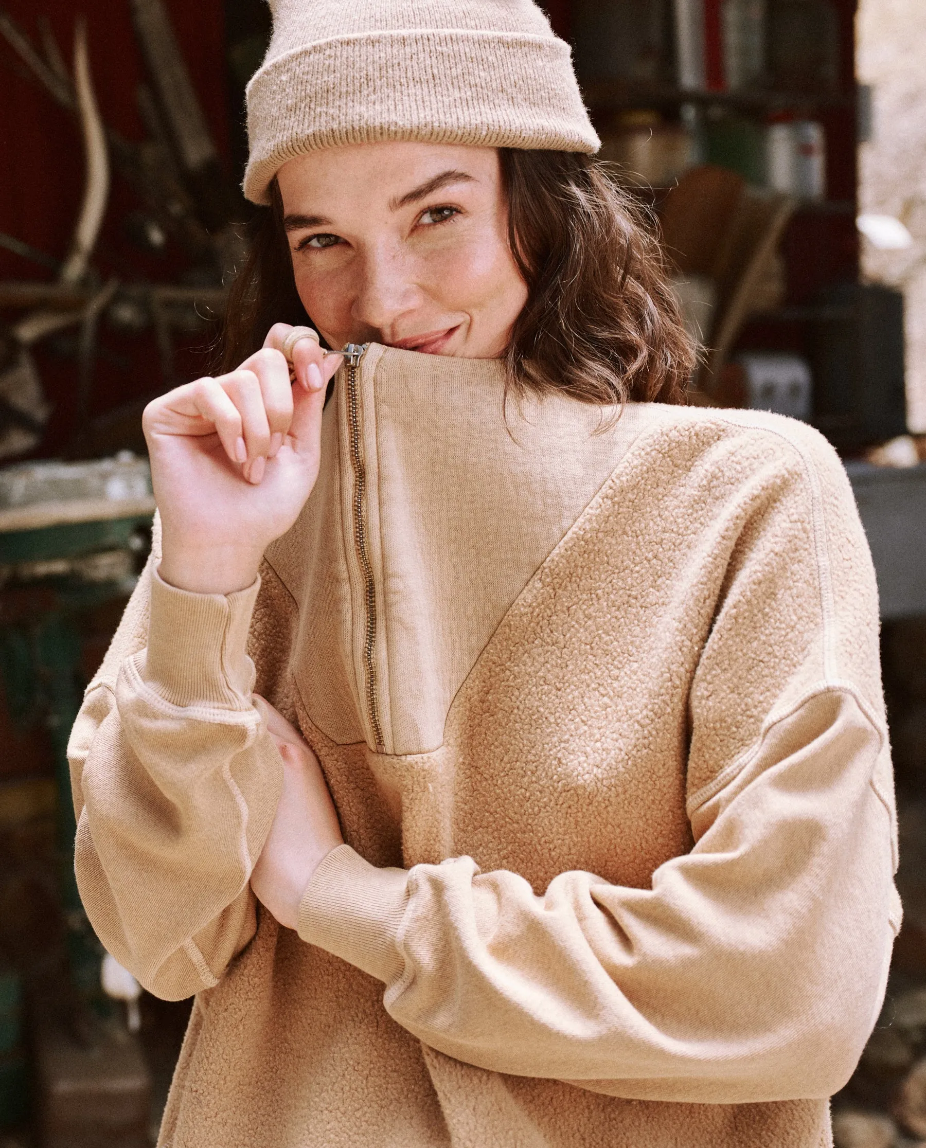 The Trail Sweatshirt. -- Oat sold by THE GREAT. product image thumbnail 2