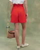 The Pleated Trouser Short. -- Hot Red sold by THE GREAT.